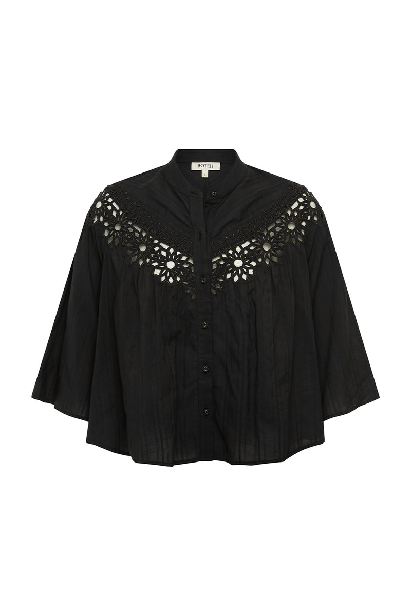 STARRY NIGHTS FLUTED BLOUSE