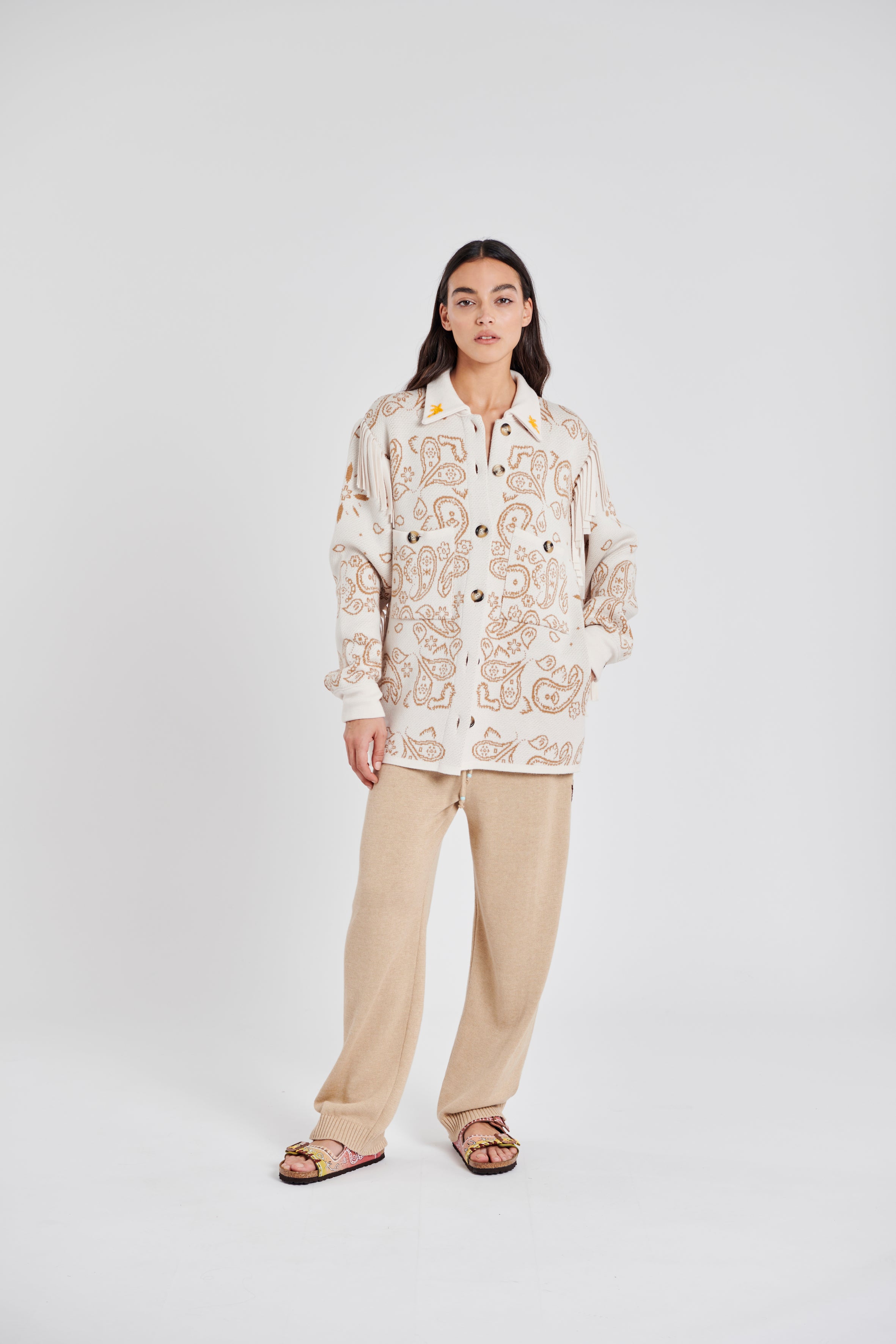 CREAM BANDANA JACKET