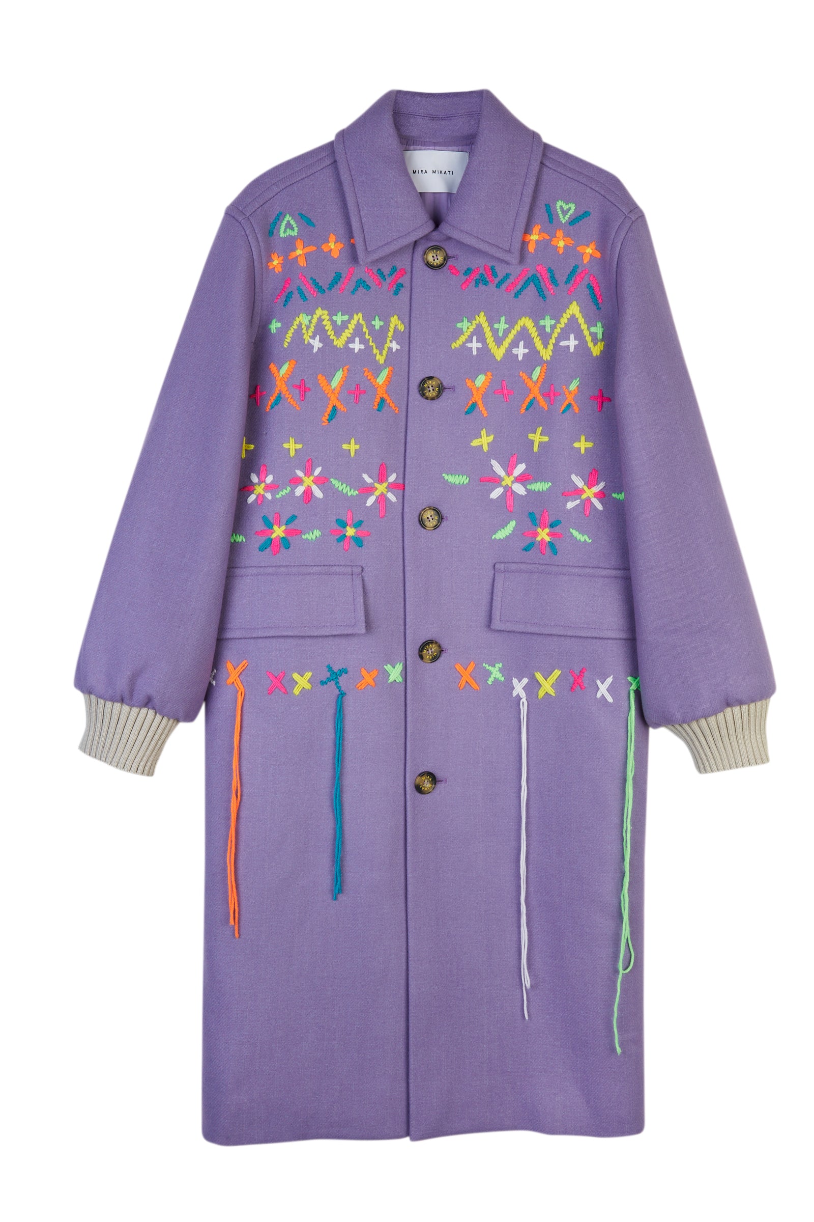 EMBROIDERED FAIR ISLE COAT