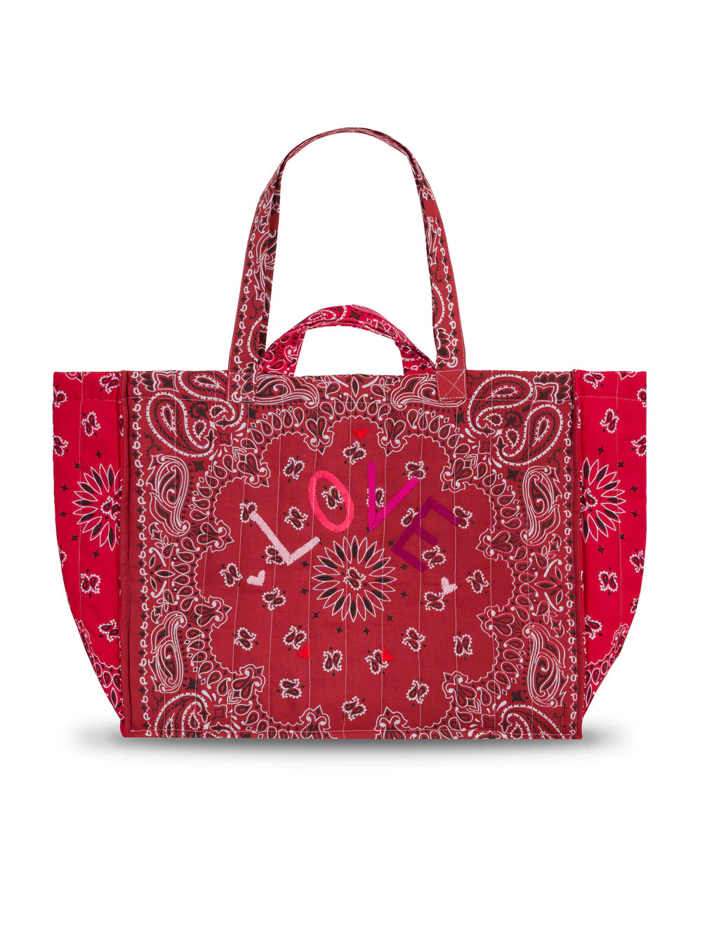 MEDIUM QUILTED - LOVE - Vintage red
