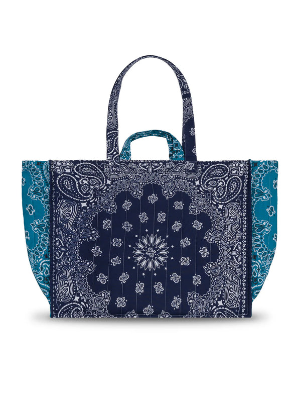 LOVE Quilted Maxi cabas - Navy Petrole