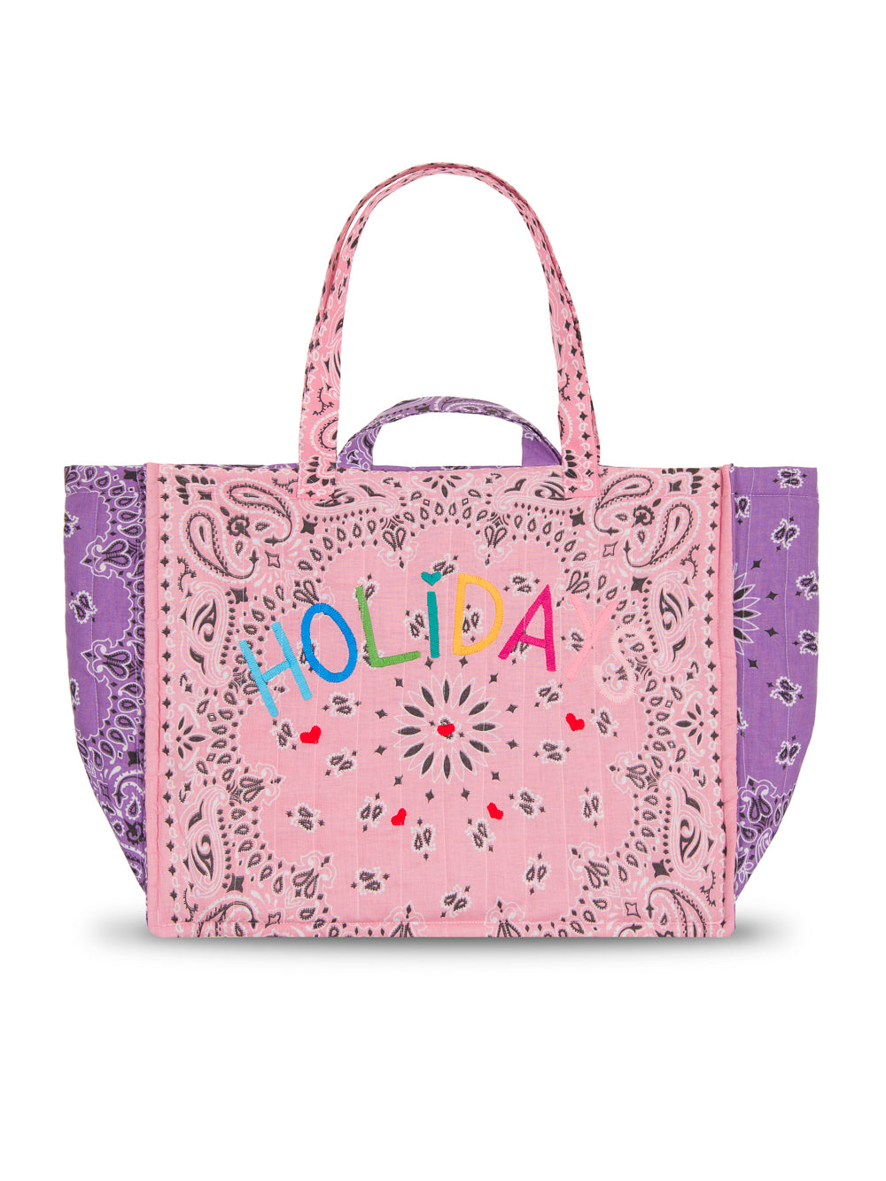 MAXI QUILTED BAG - HOLIDAYS - lilac/pink