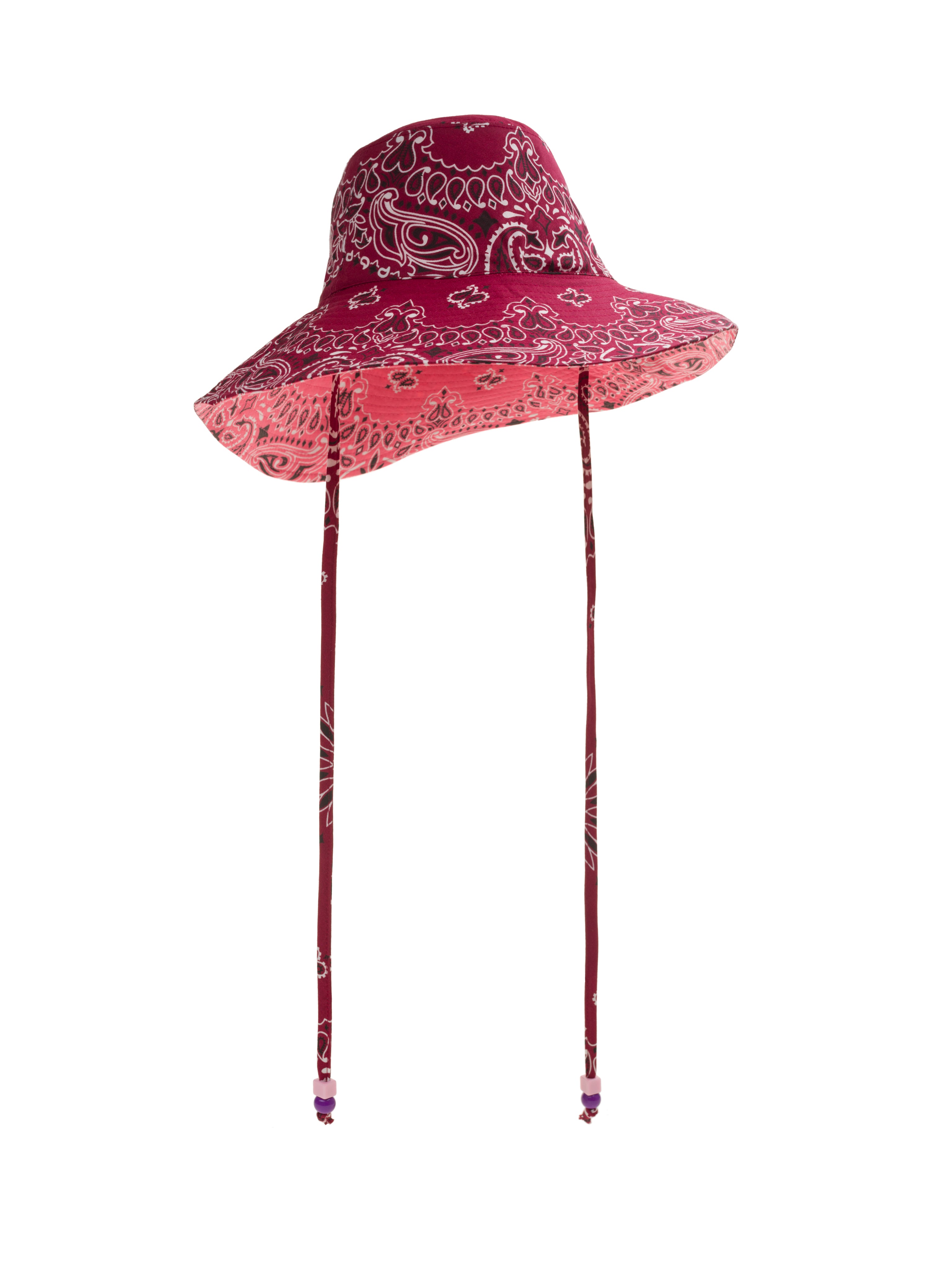 HAT - BURGUNDY/STRAWBERRY