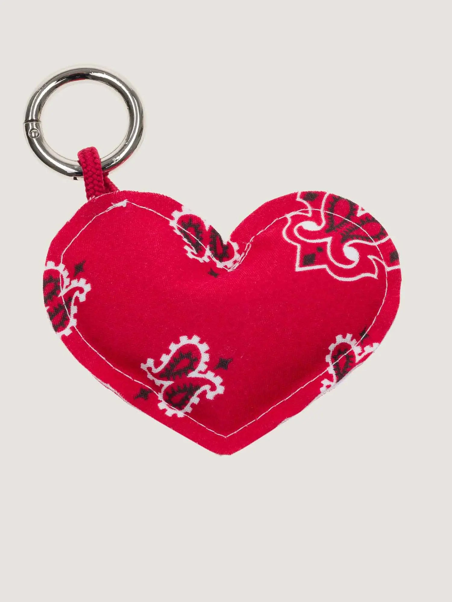 ALL RED HEART - BAG CHARM