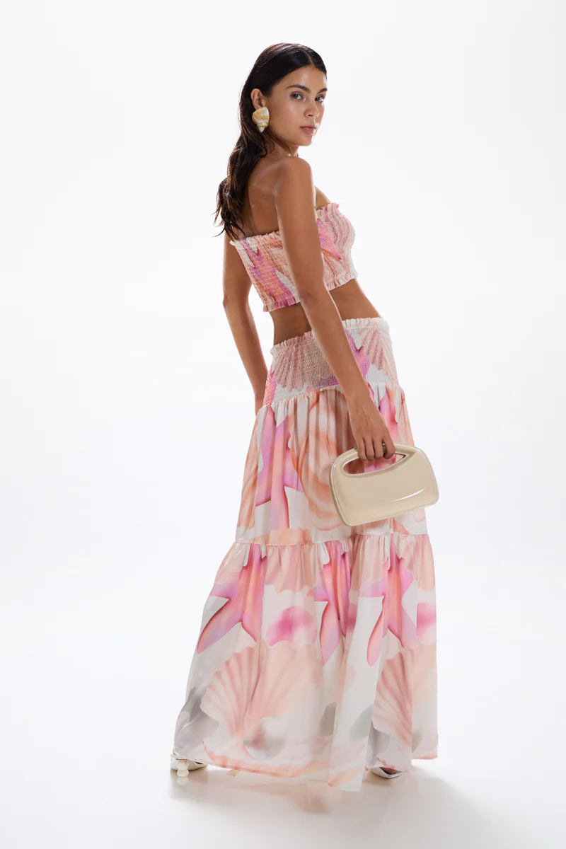 VAGABOND MAXI SKIRT- TAHITI PINK