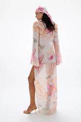 HOTLINE SEASTAR MAXI DRESS- TAHITI PINK