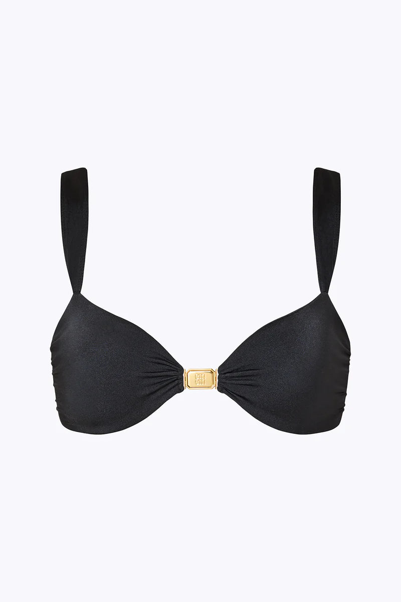 ABYSS BIKINI TOP- BLACK