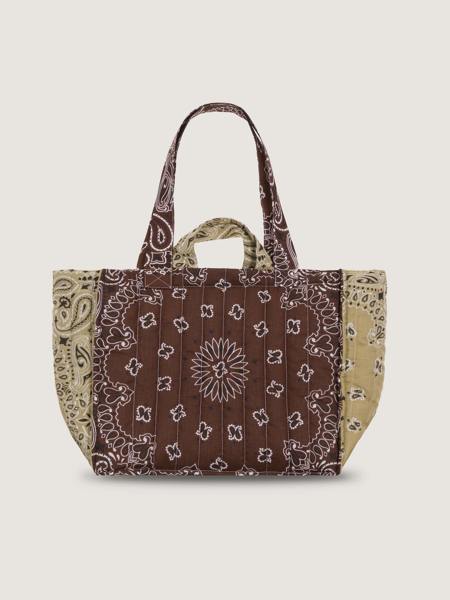 MEDIUM QUILTED - LOVE- BROWN/BEIGE