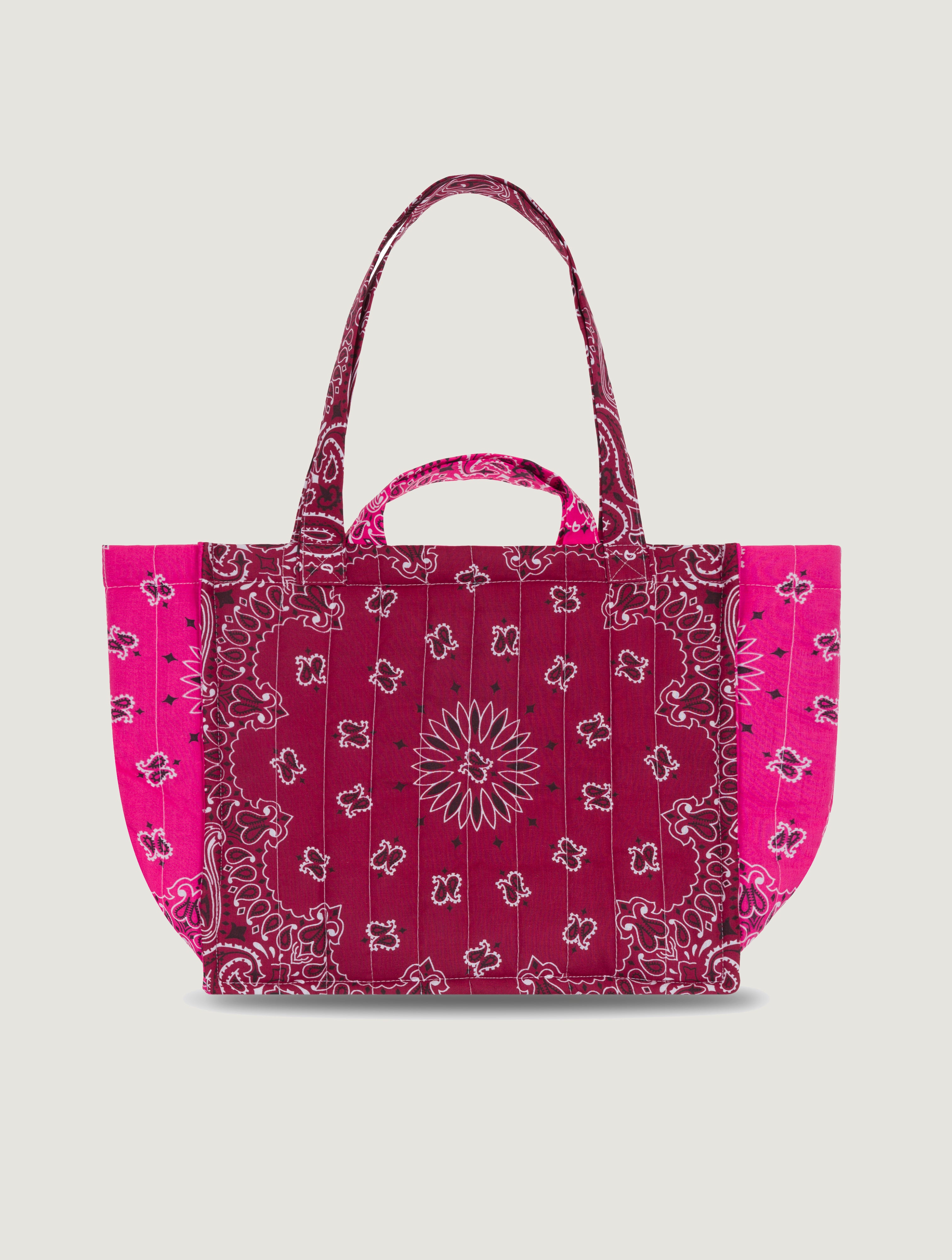 MEDIUM QUILTED - LOVE- BURGUNDY/FUSHIA