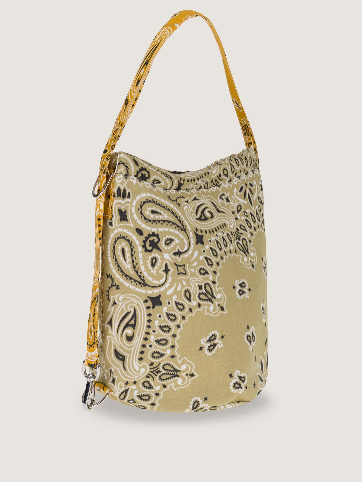 BUCKET BAG - BEIGE/MUSTARD
