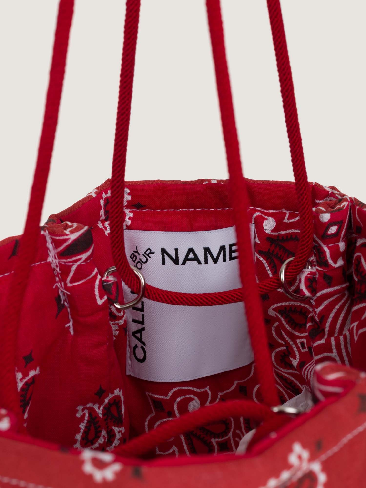 PETAL BAG - HEART - VINTAGE RED/RED