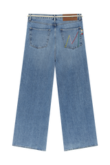 EMBROIDERED HEART JEANS