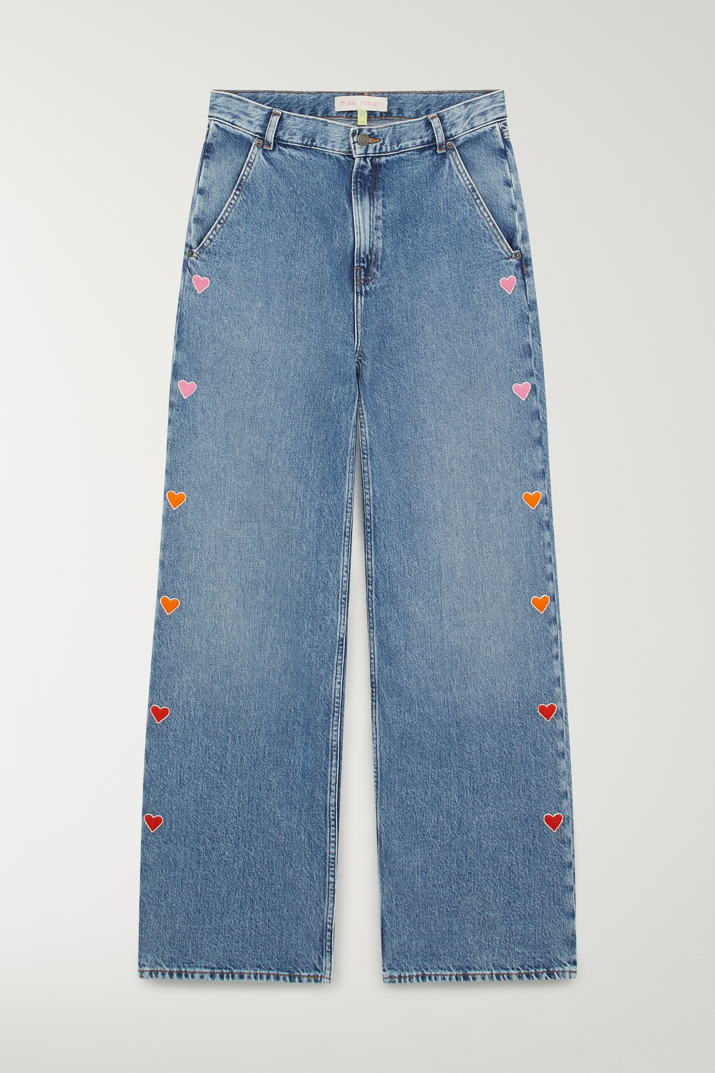 EMBROIDERED HEART JEANS