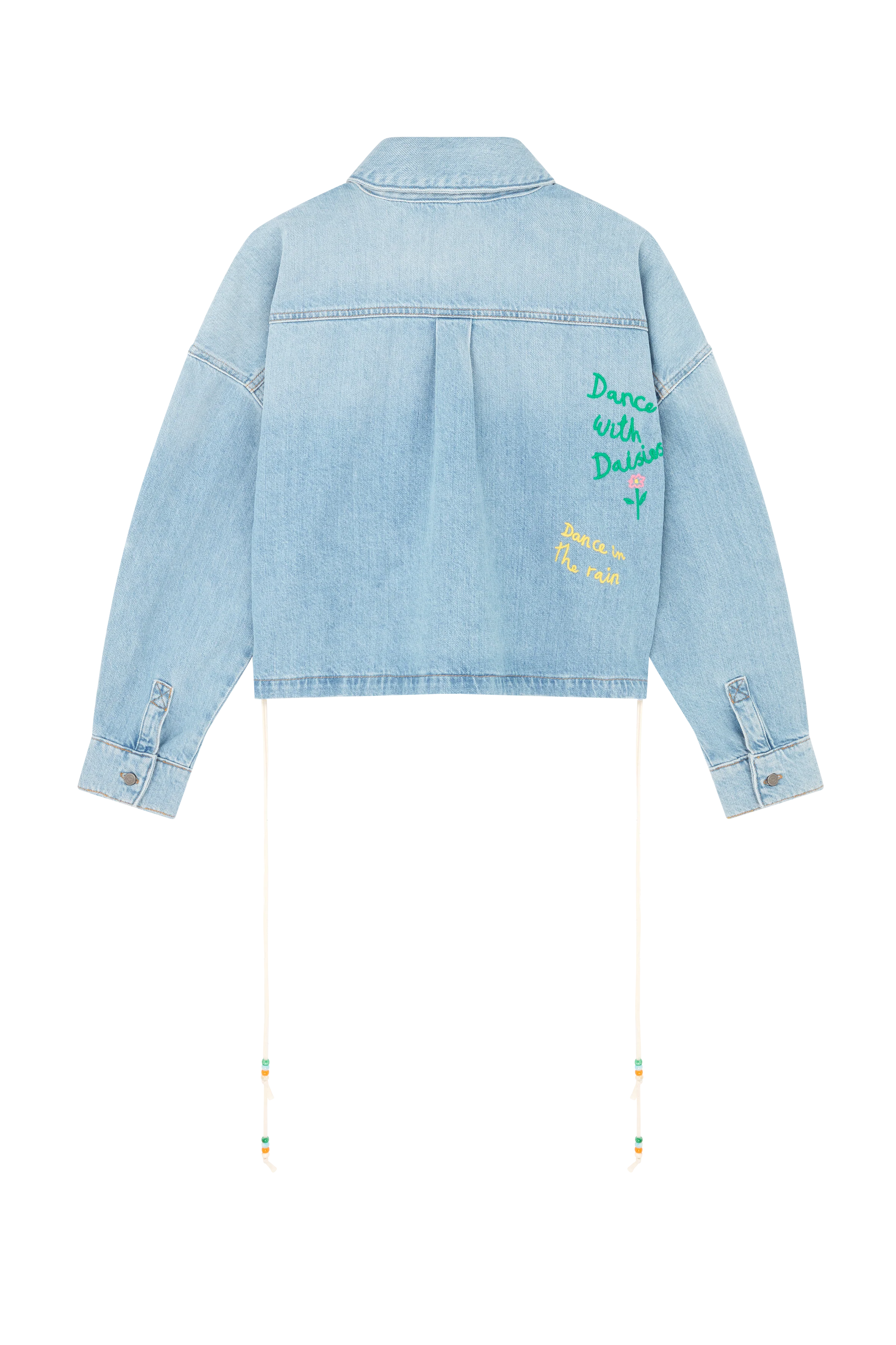 Embroidered Word Bubble Hem Shirt