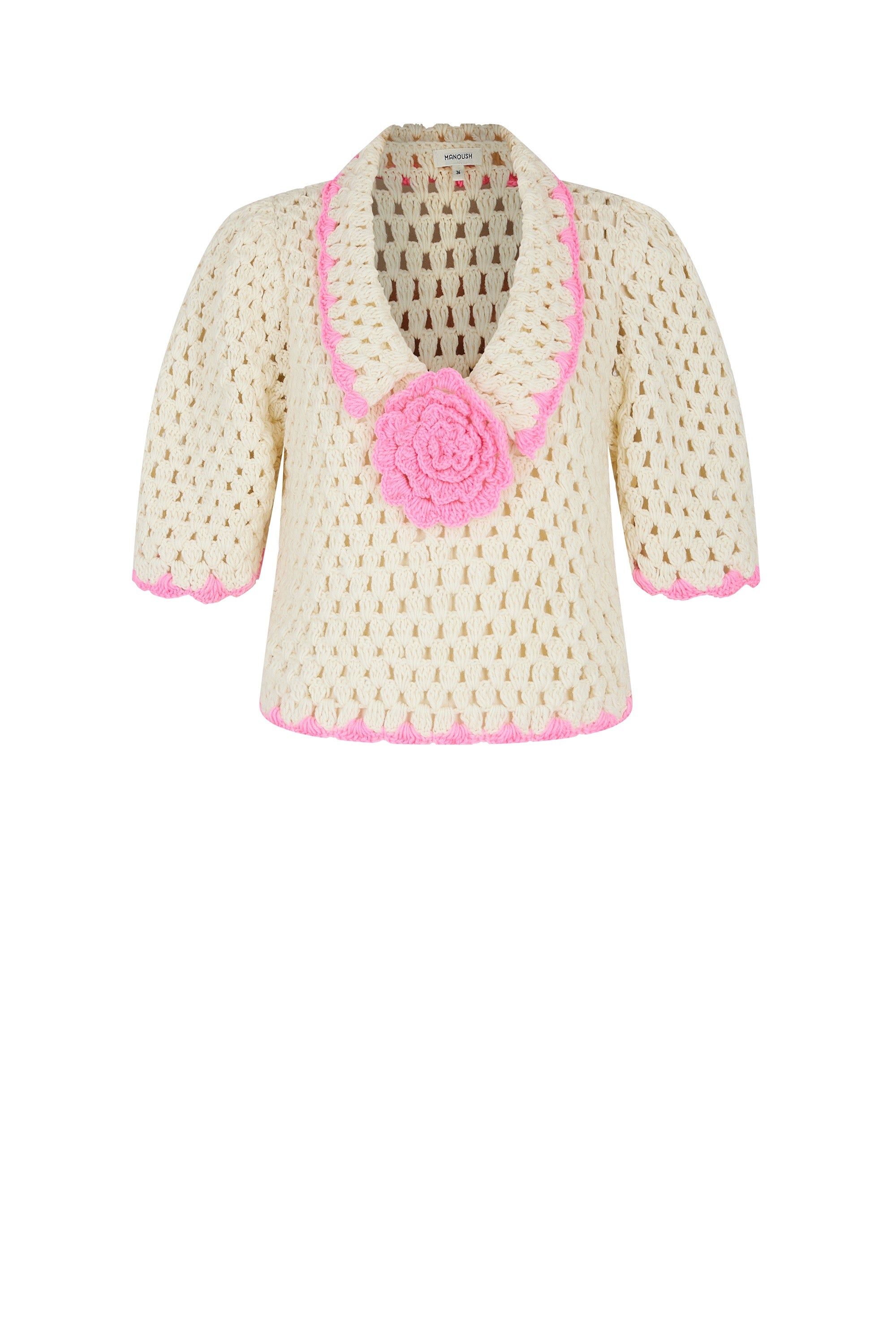 CROCHET BEIGE SWEATER