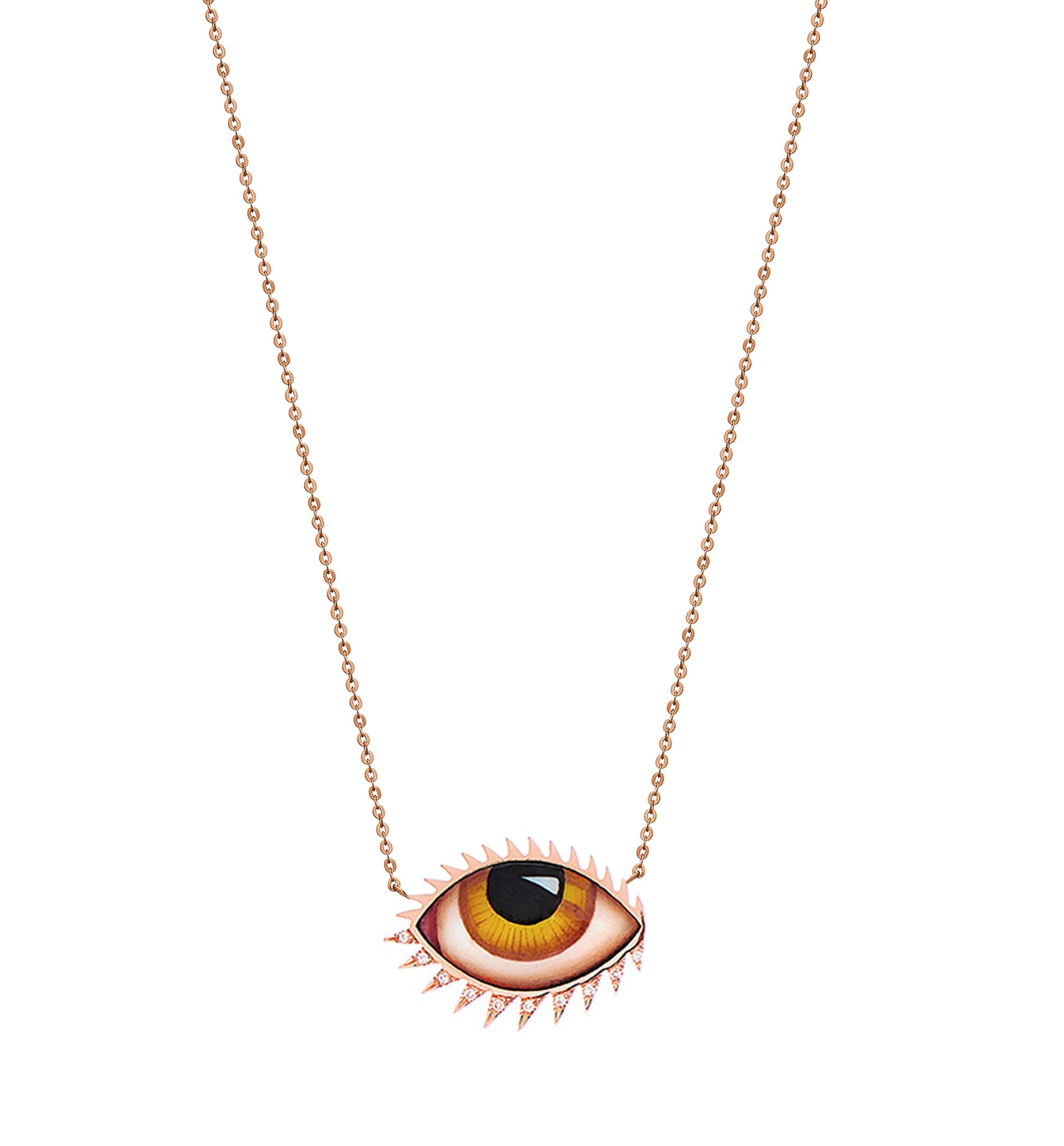 APOLLON 13 GRAND AMBRE DIAMOND NECKLACE