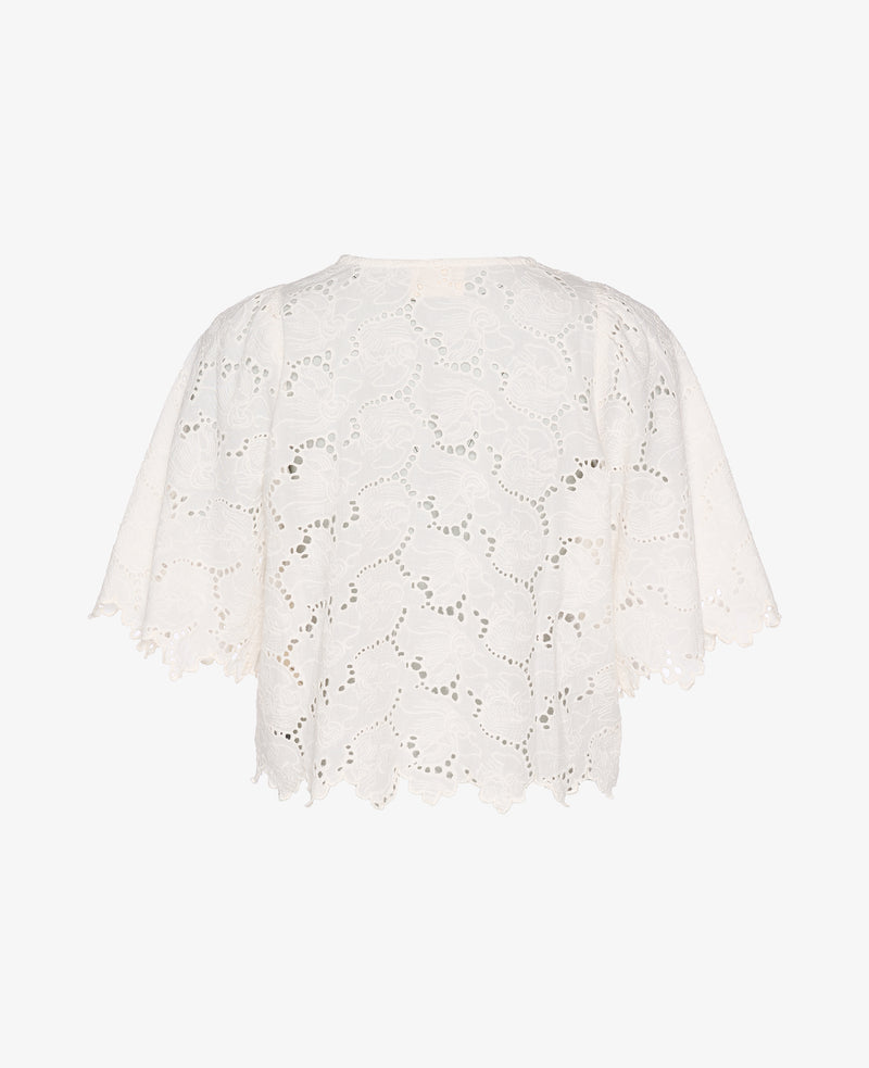 EDDIE BRODERIE ANGLAISE TOP