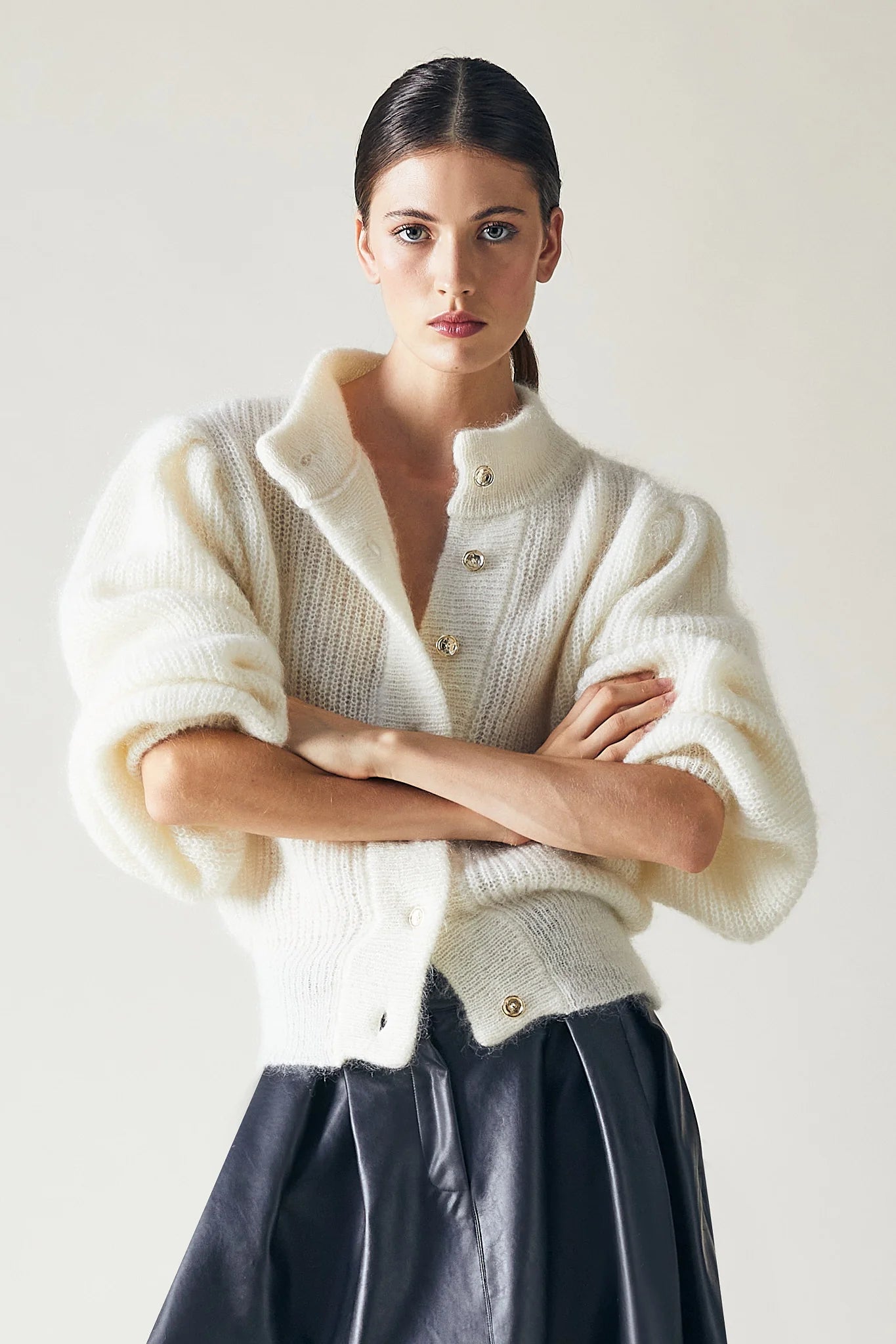 LEANDRA CARDIGAN OFF WHITE