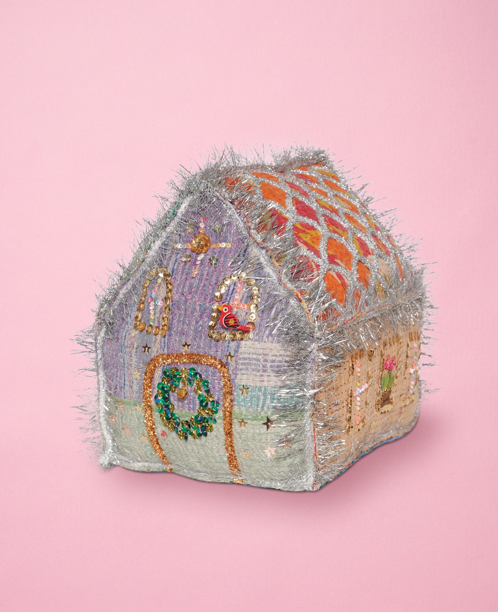 Gingerbread Kantha House - LARGE - No. 173