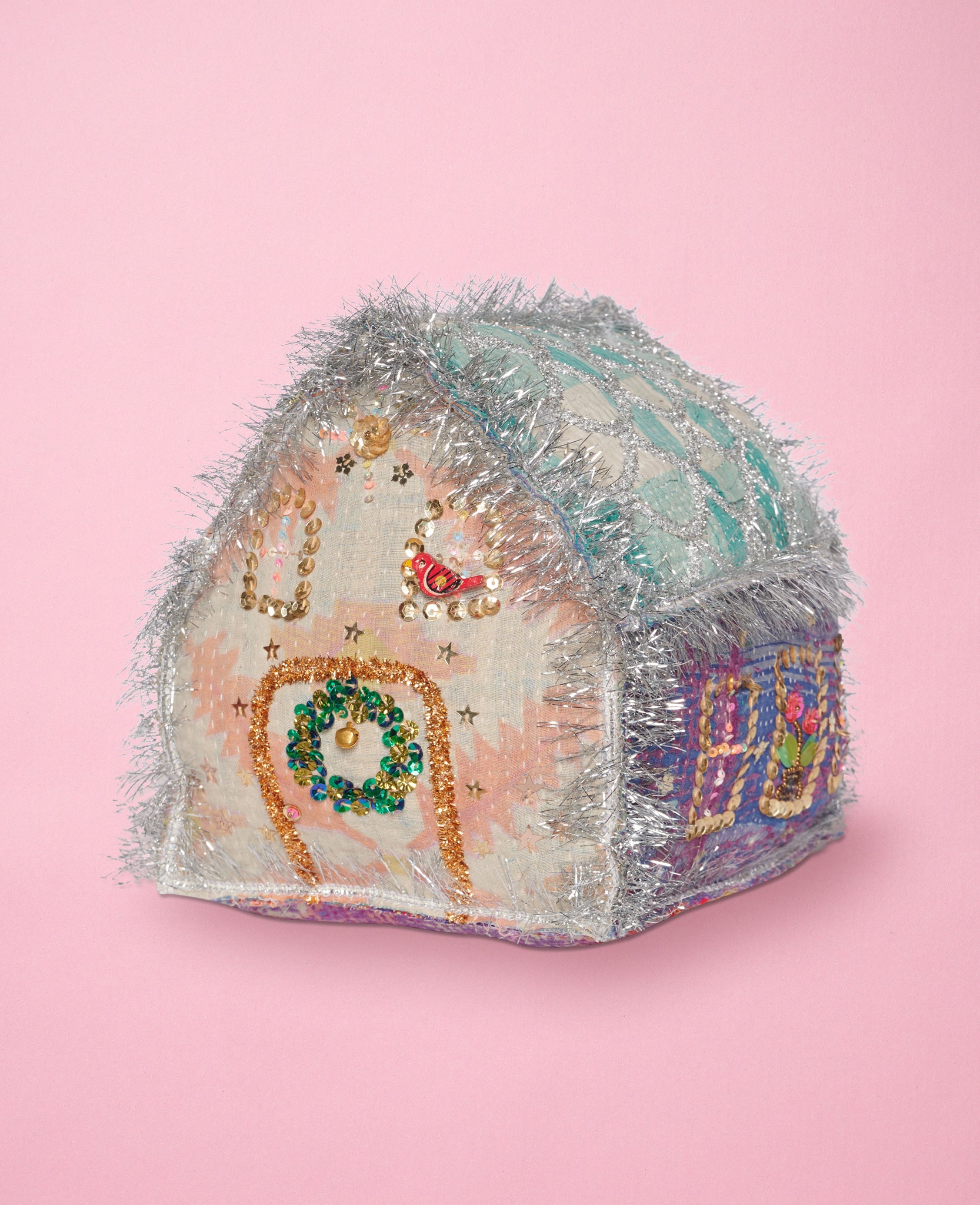 Gingerbread Kantha House - LARGE - No. 178