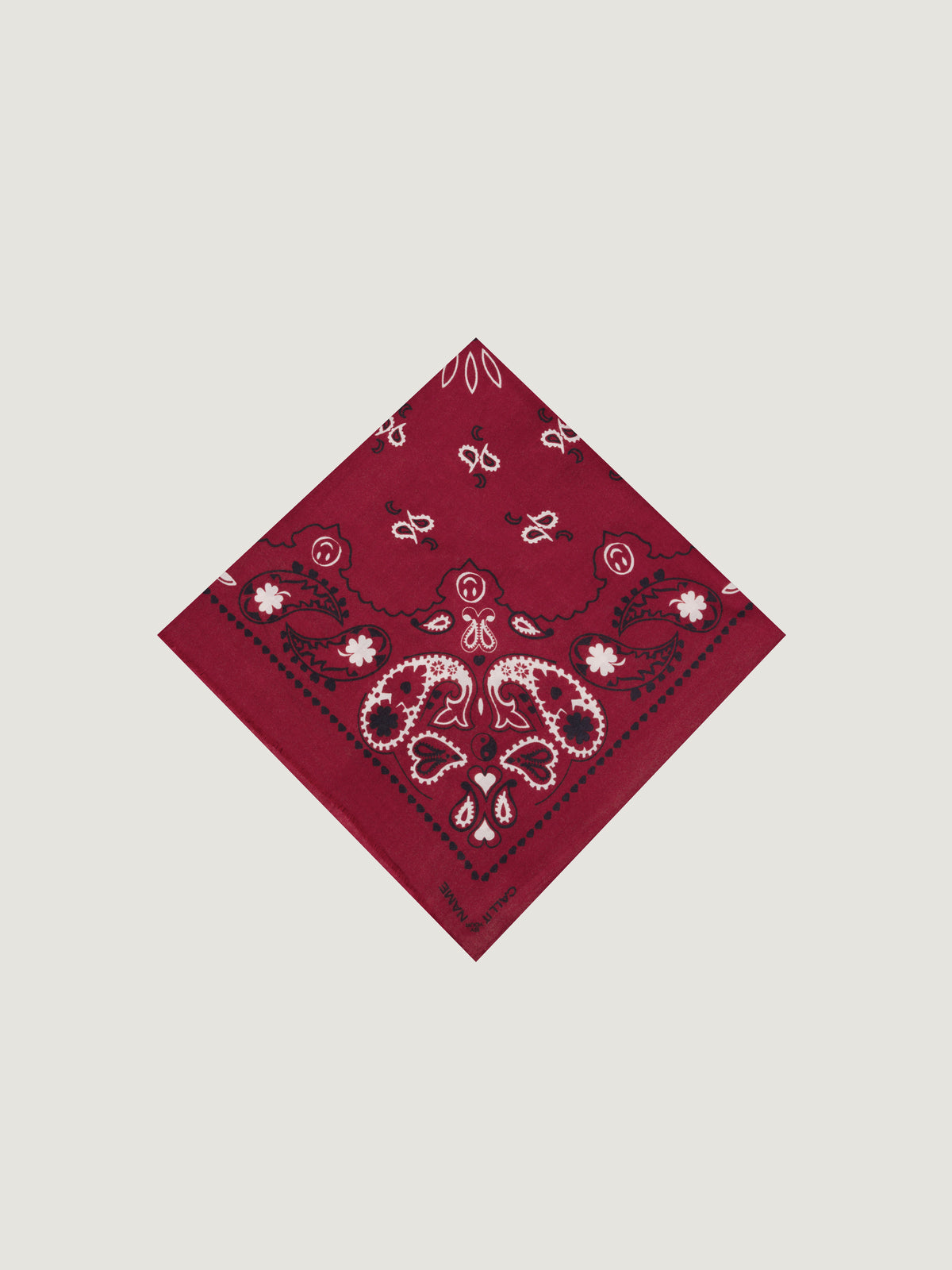 PAYSLEY SCARF - BURGUNDY