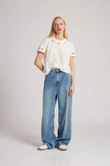 EMBROIDERED HEART JEANS