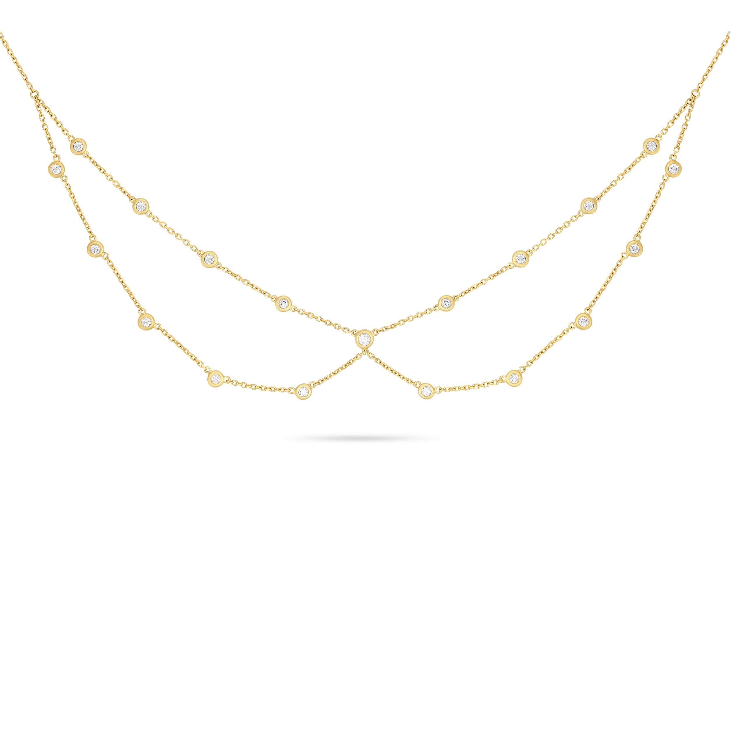BOW CHOKER - ROUND DIAMONDS