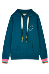 EMBROIDERED HEART HOODIE