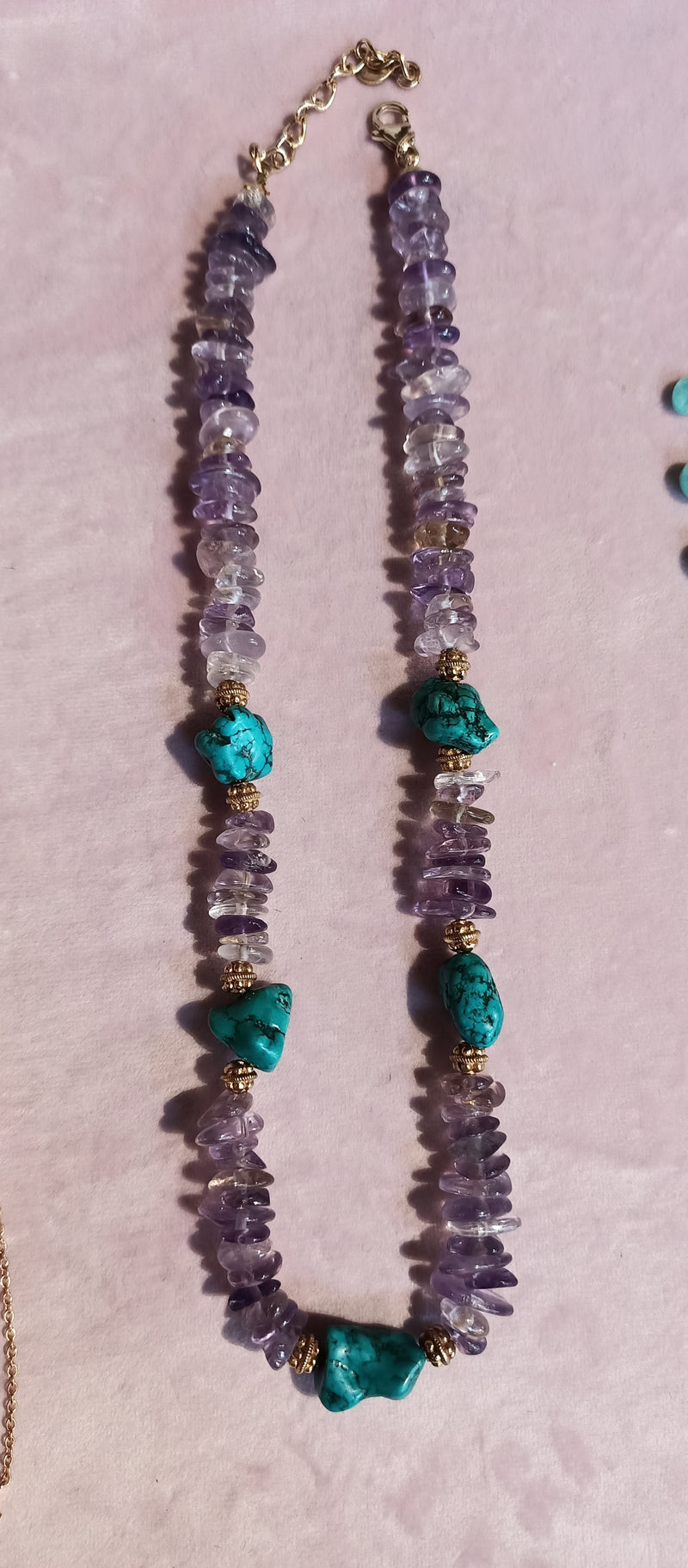 Amethyst and Turquoise necklace