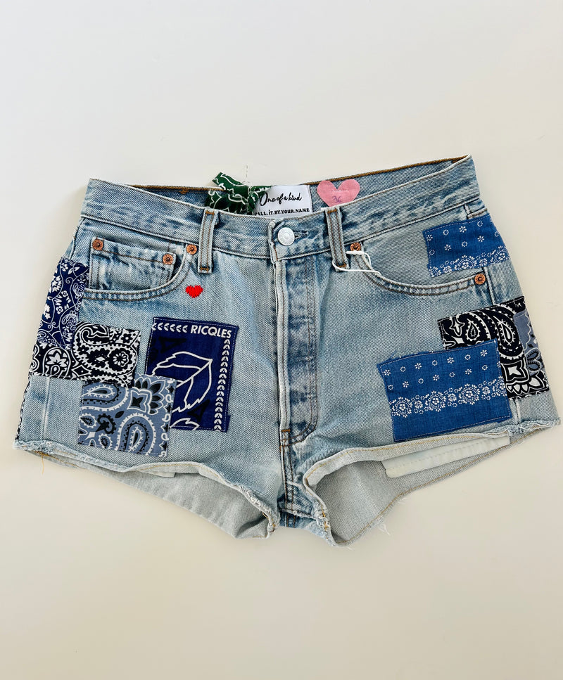ONE OF A KIND DENIM SHORTS - SIZE 36
