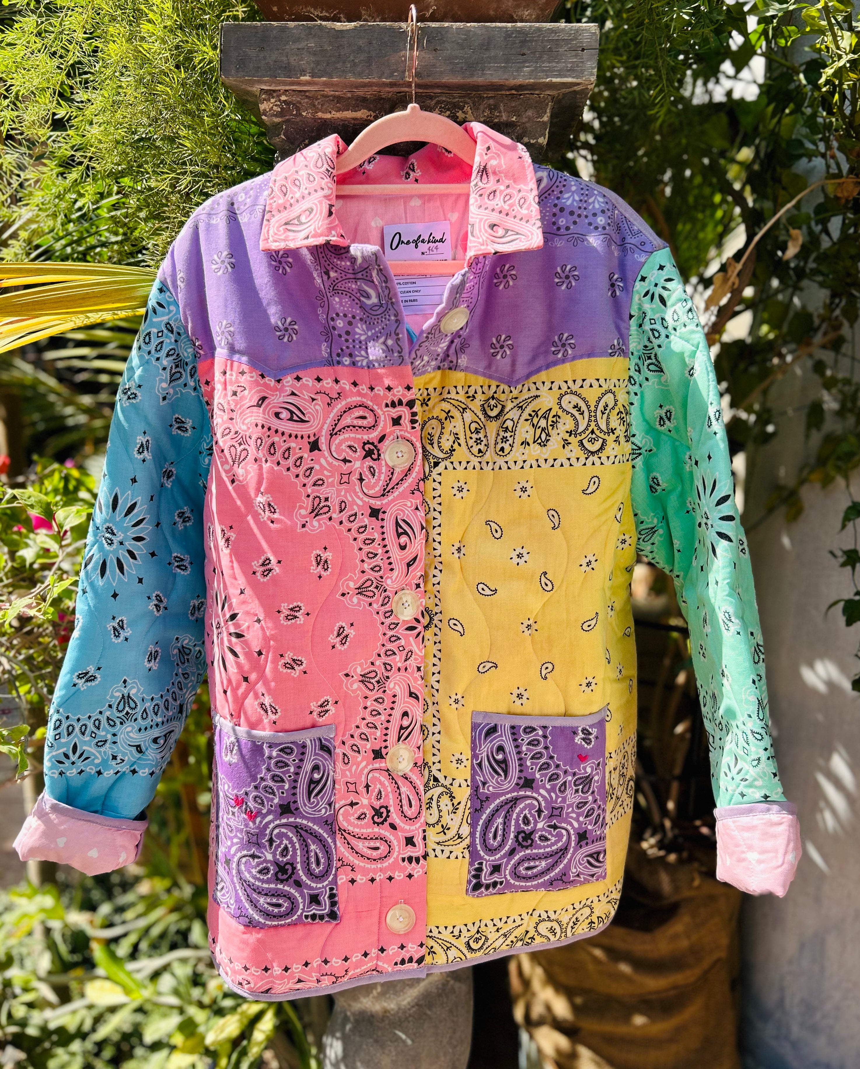 QUILTED BANDANA JACKET No 464-M/L