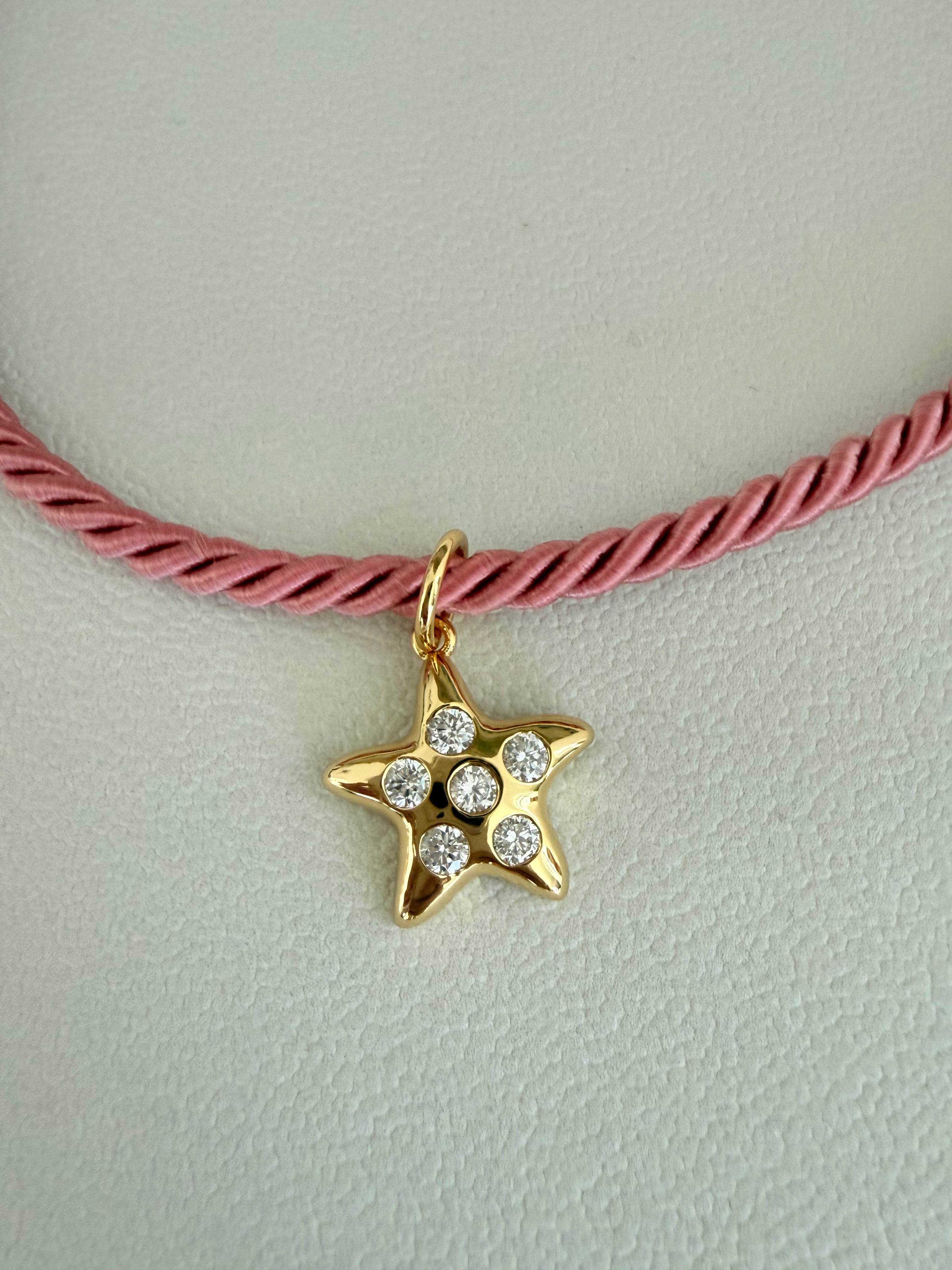 STAR STRASS CHARM NECKLACE