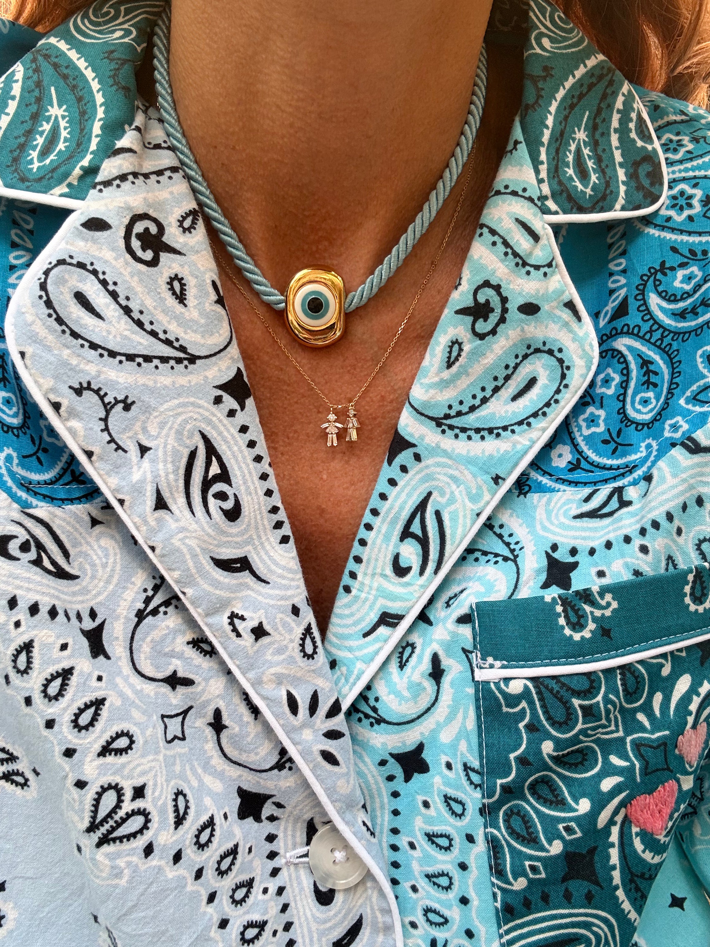 EVIL EYE CHARM NECKLACE