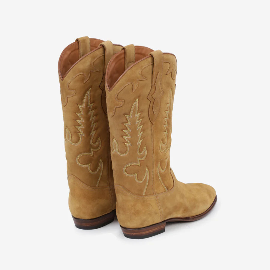 MIDNIGHT SUEDE TAN BOOTS