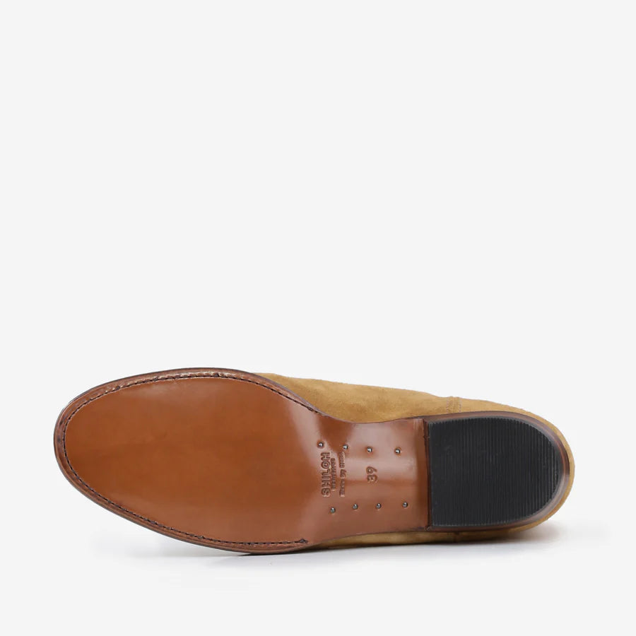 MIDNIGHT SUEDE TAN BOOTS