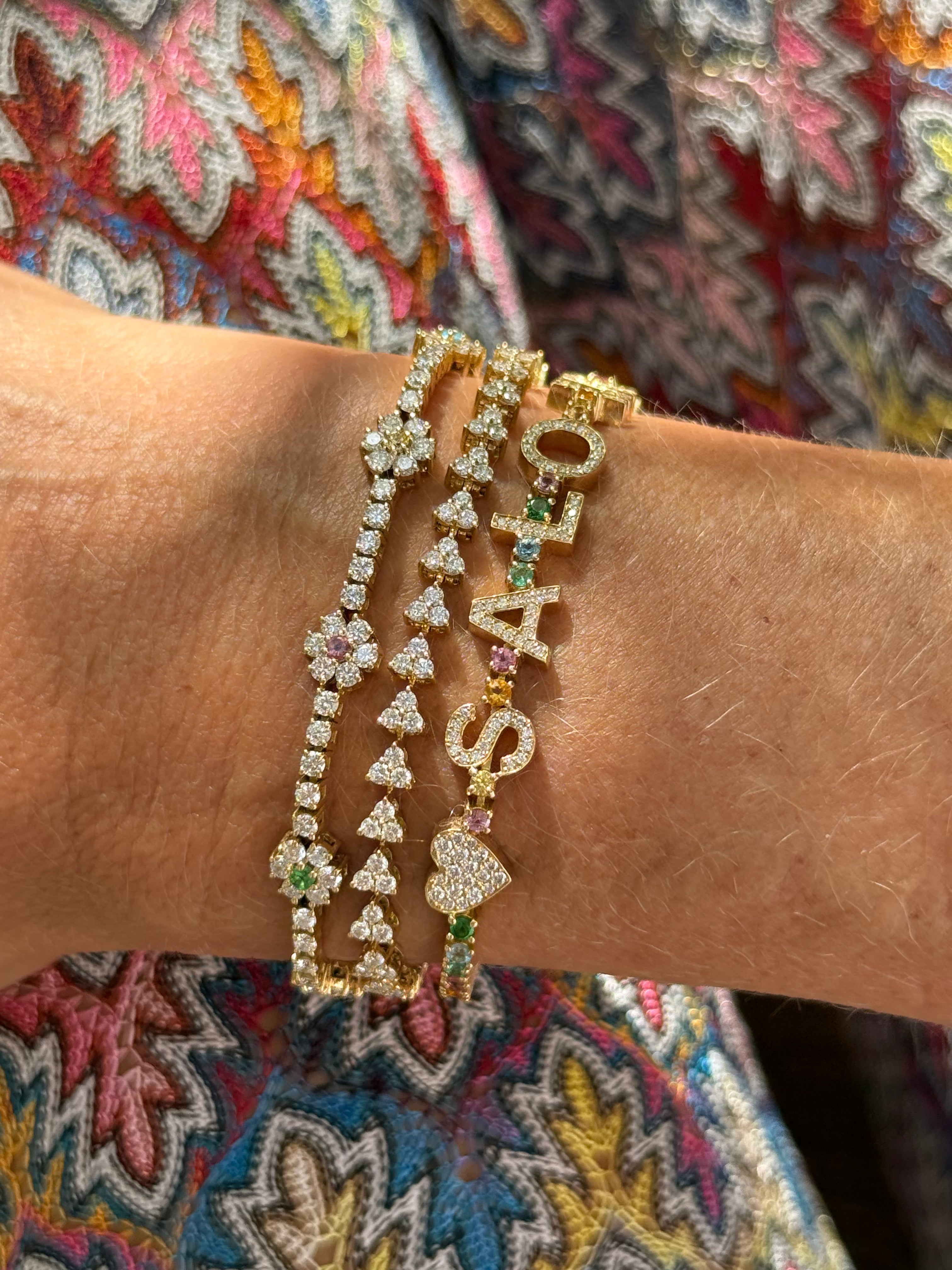 THE WILDFLOWER  TENNIS BRACELET