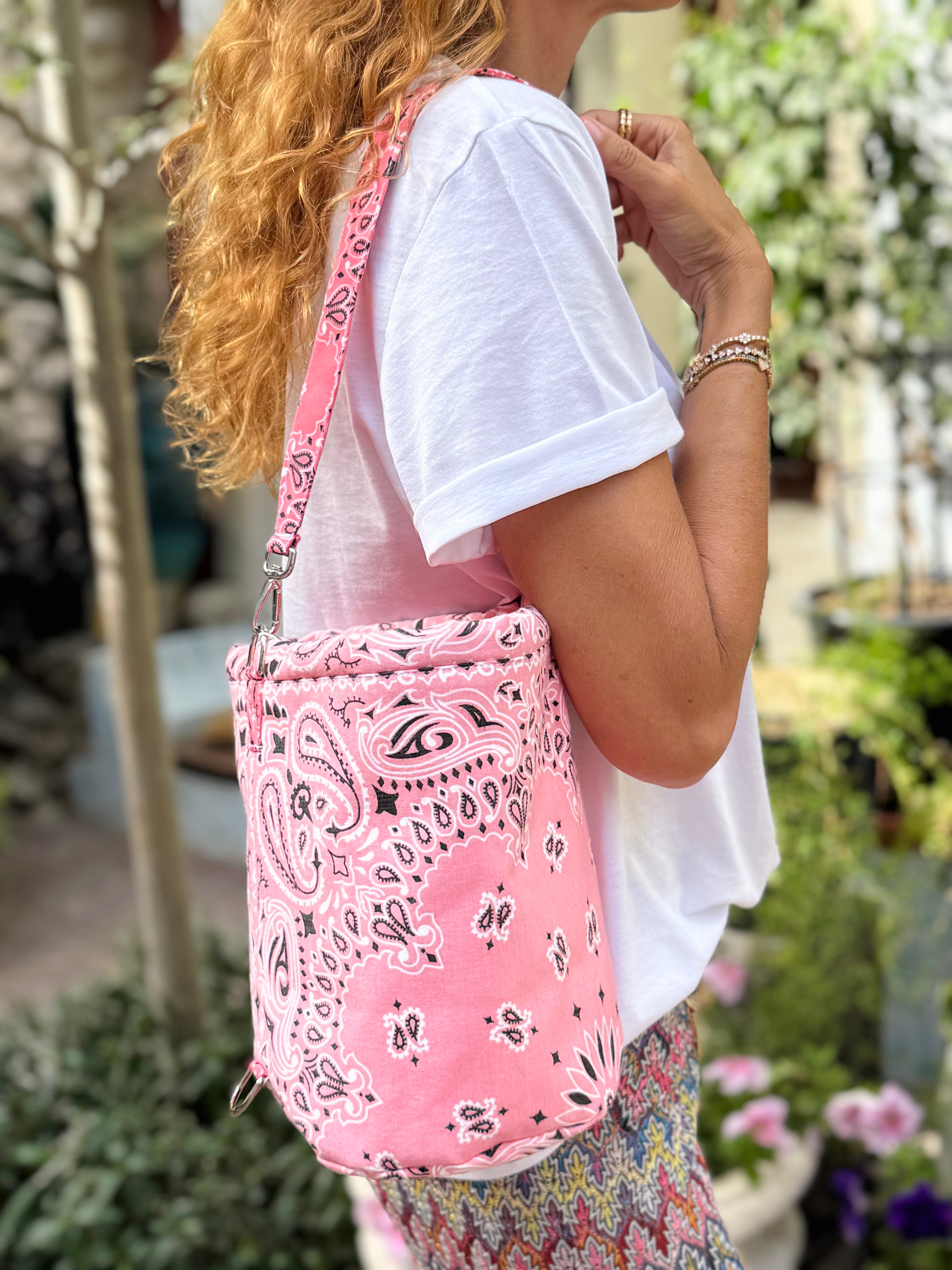 BUCKET BAG - PALE PINK /STRAWBERRY
