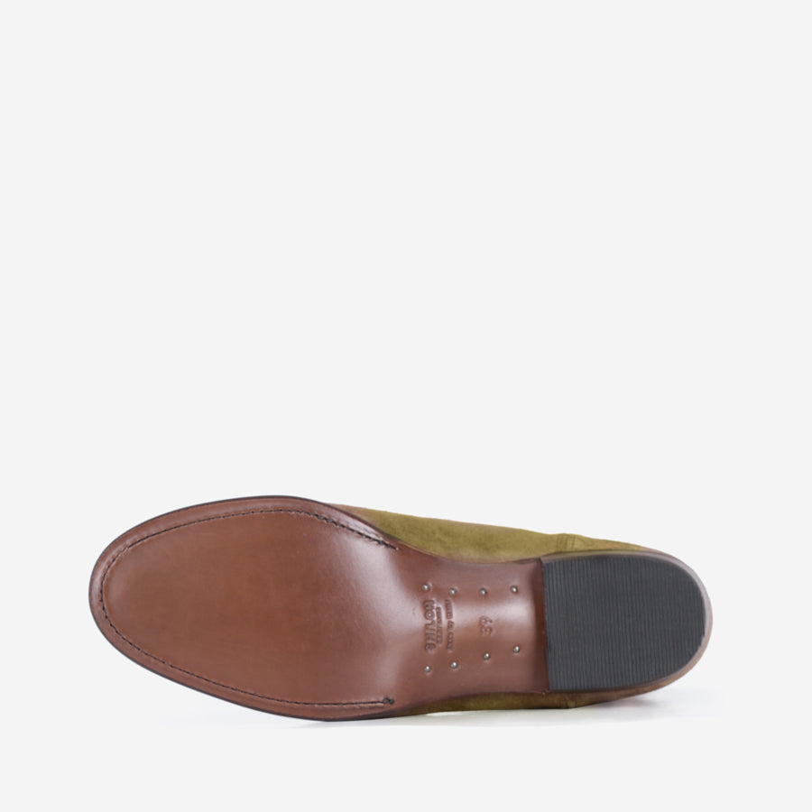 MIDNIGHT SUEDE INCA BOOTS