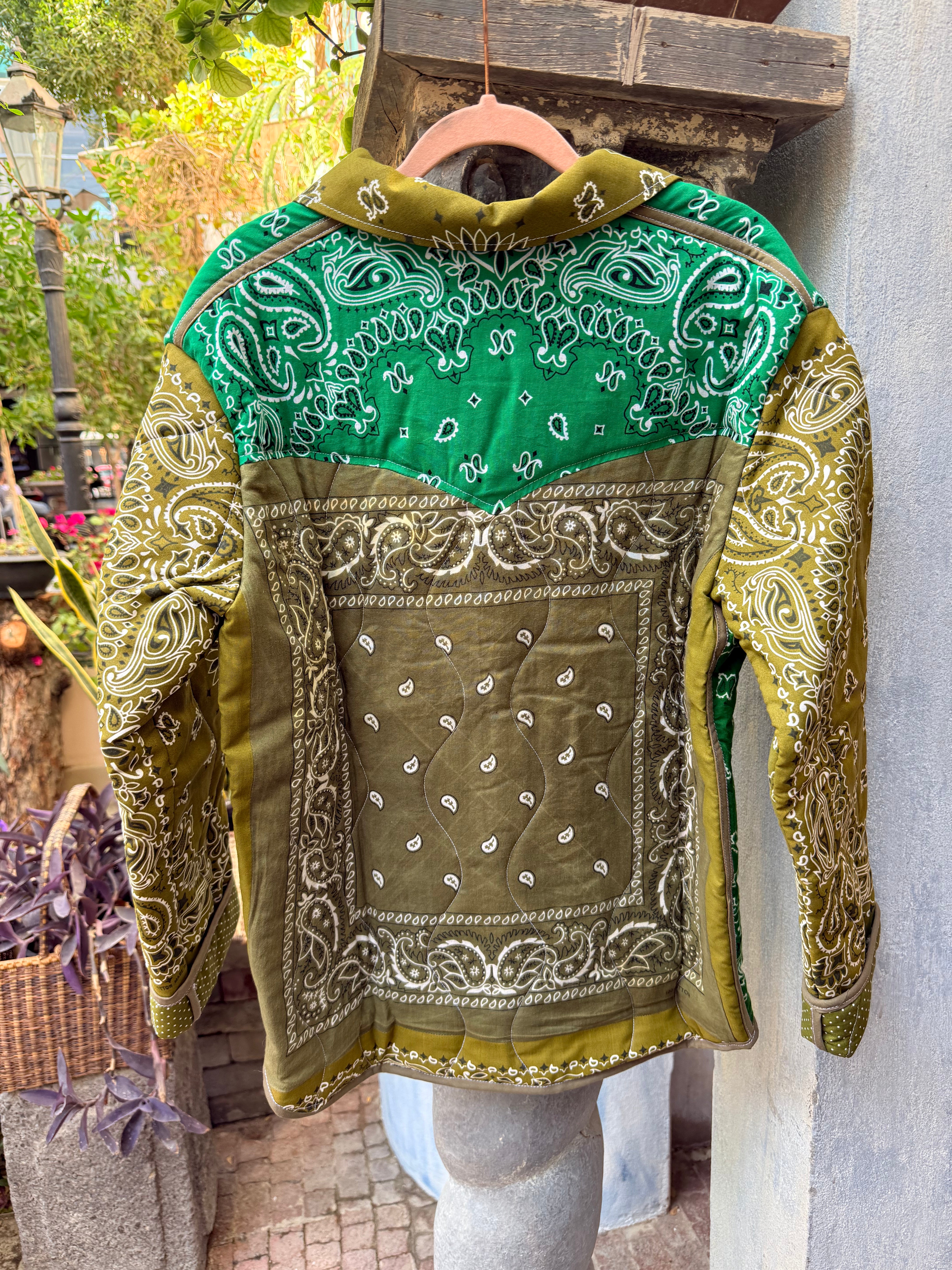 QUILTED BANDANA JACKET No 718- M/L