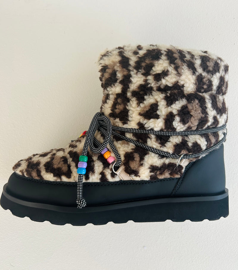 SNOW BOOTS FUR LEOPARD