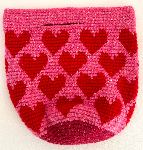 CORAZON BAG PINK RED