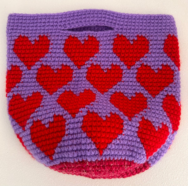 CORAZON BAG LILAC RED