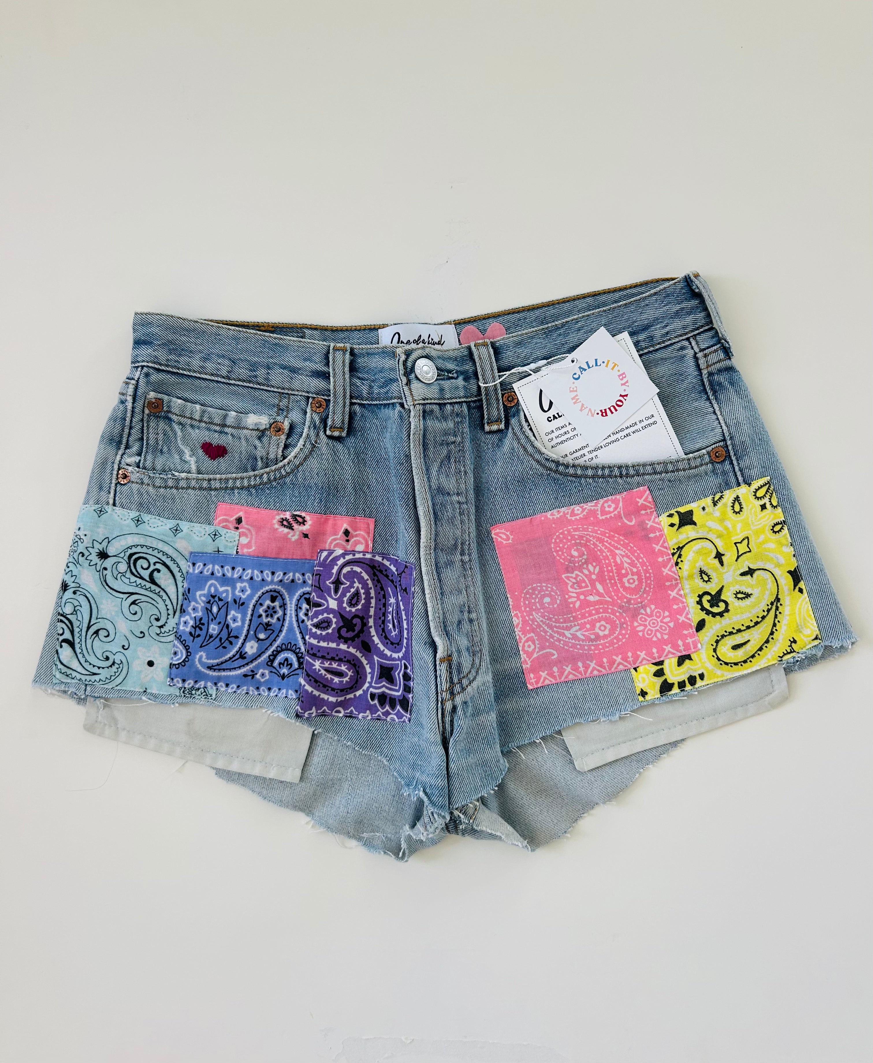 ONE OF A KIND DENIM SHORTS - SIZE 38