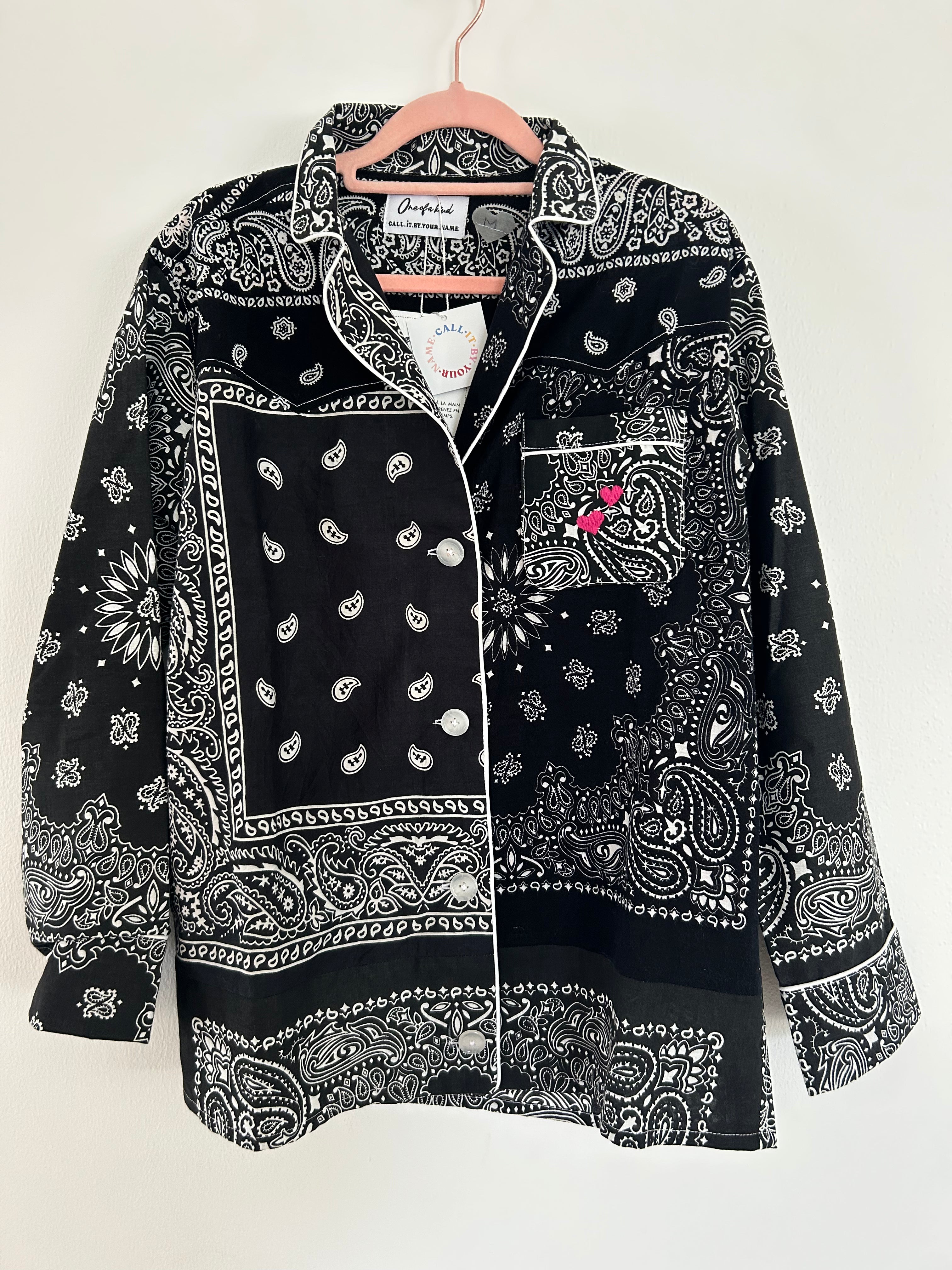 BANDANA SHIRT- ALL BLACK