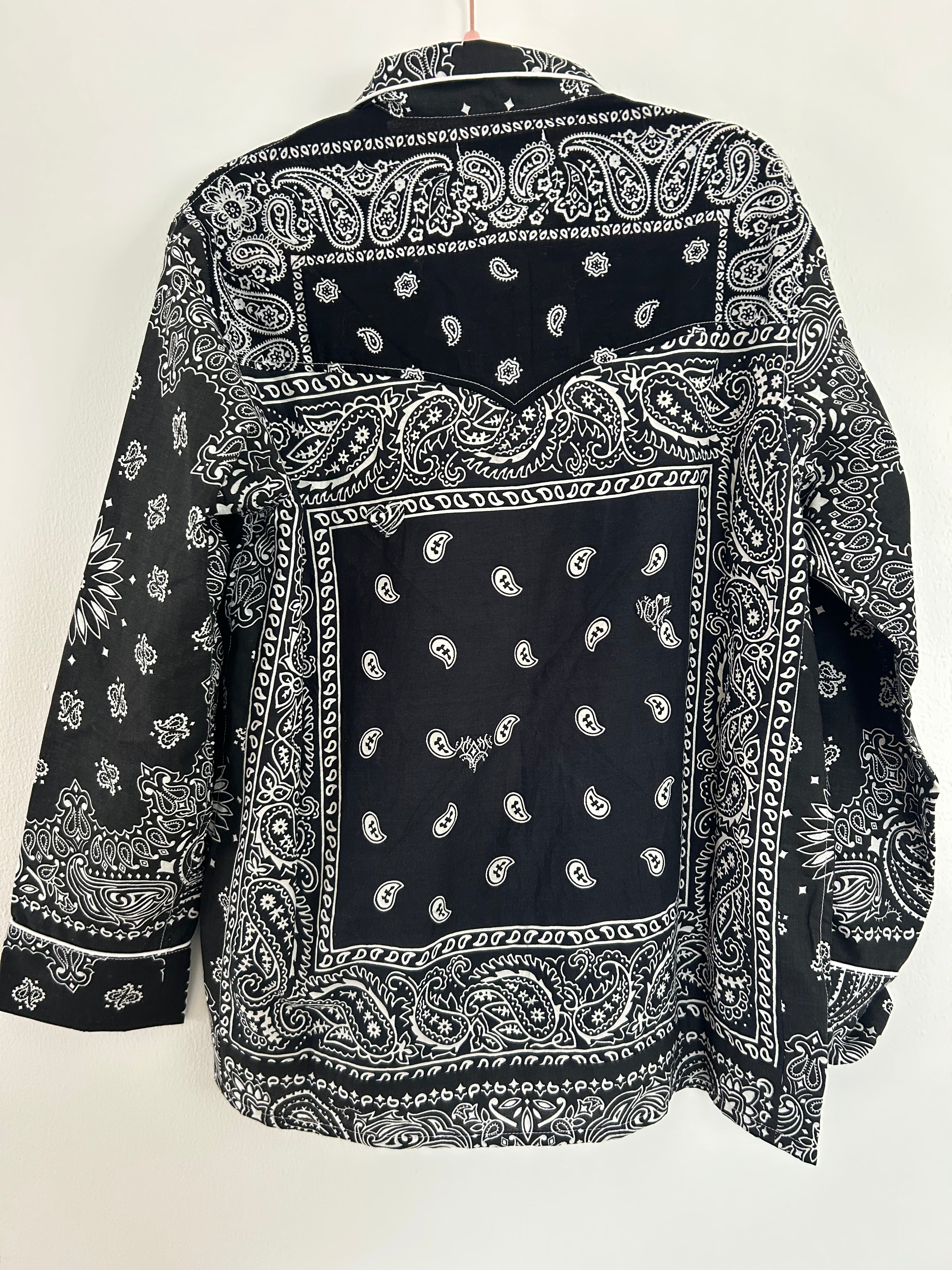 BANDANA SHIRT- ALL BLACK
