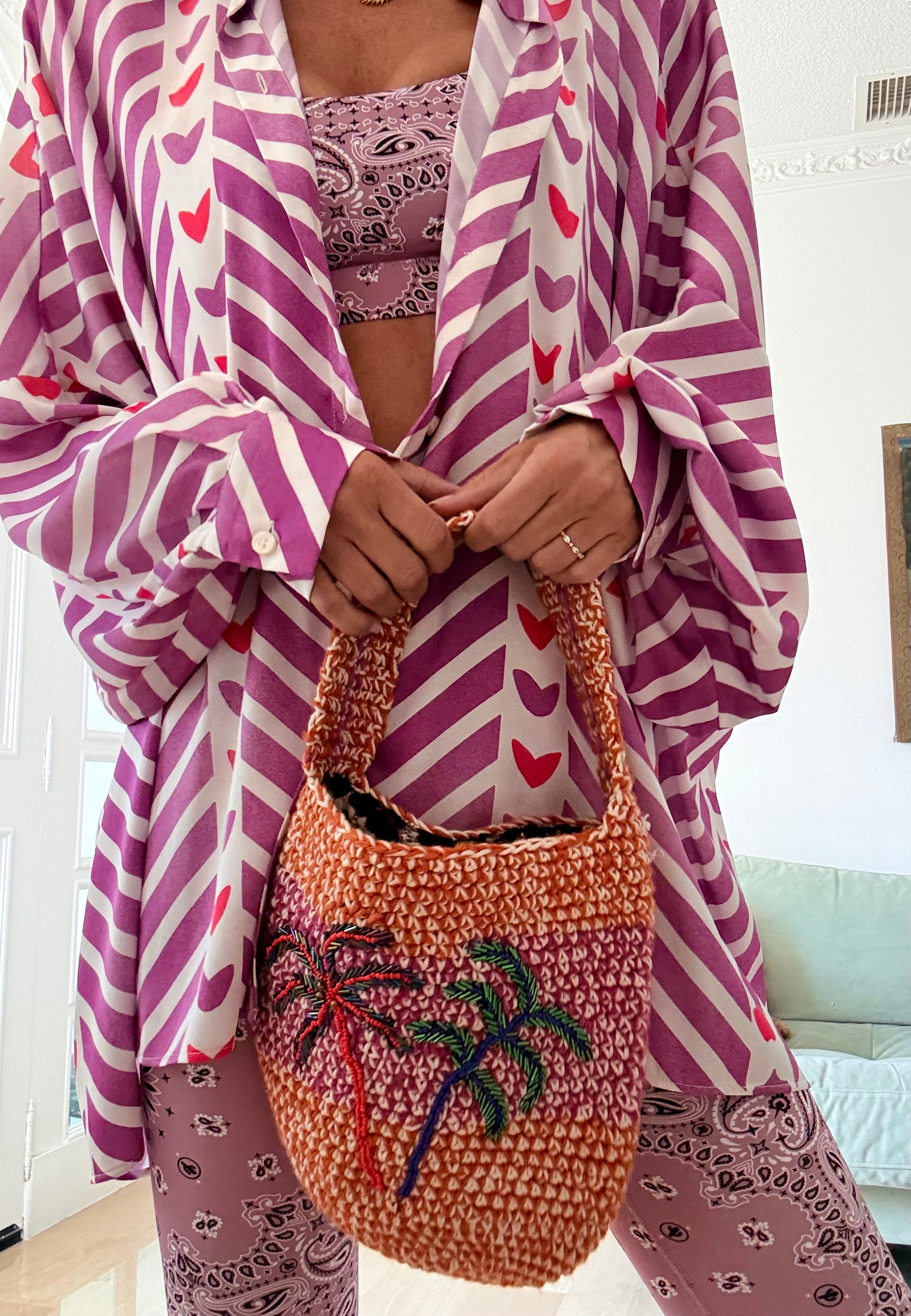 PALM AND PEARLS ORANGE