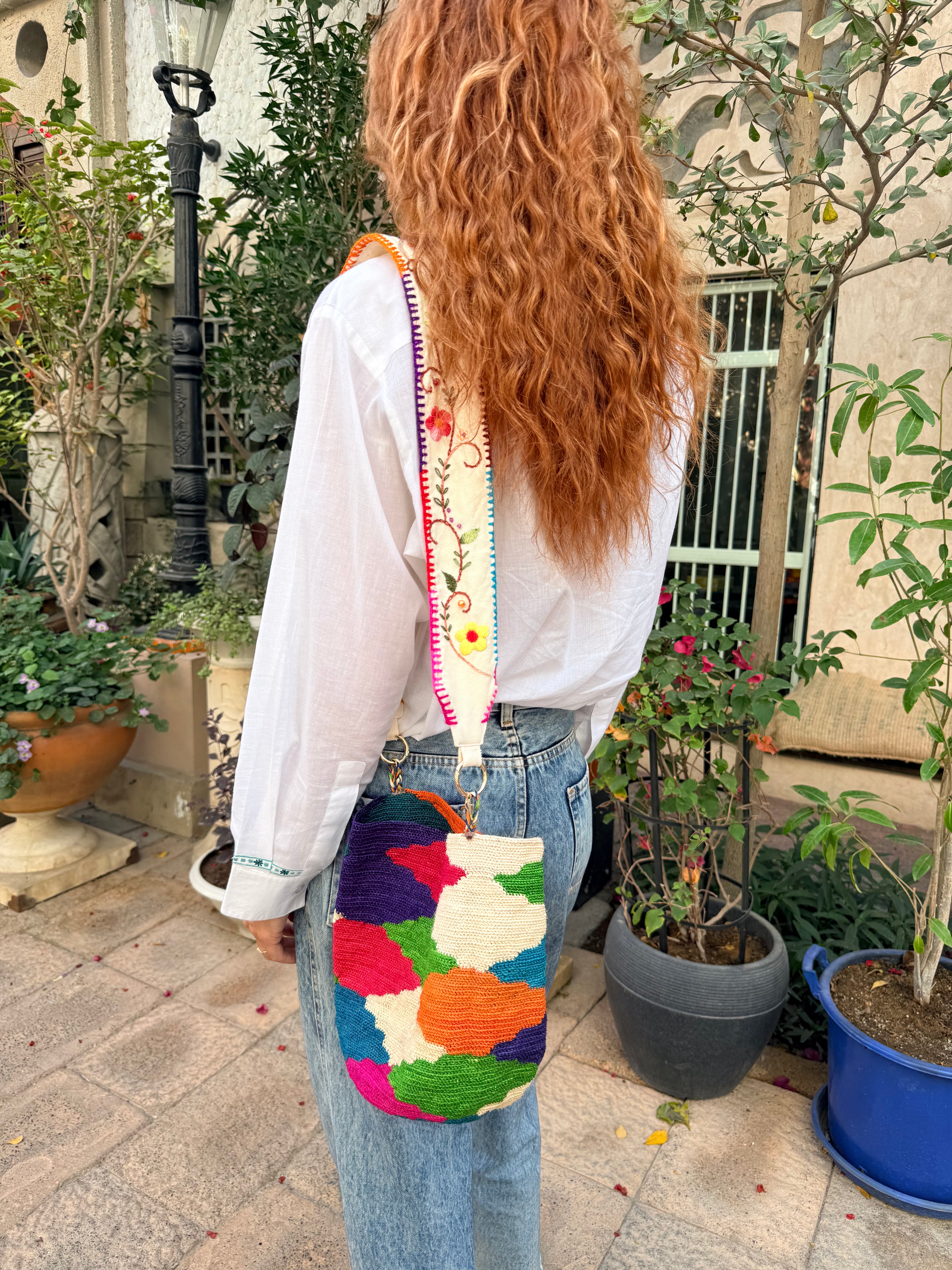 FORMENTERA BAG - FLOWER STRAP