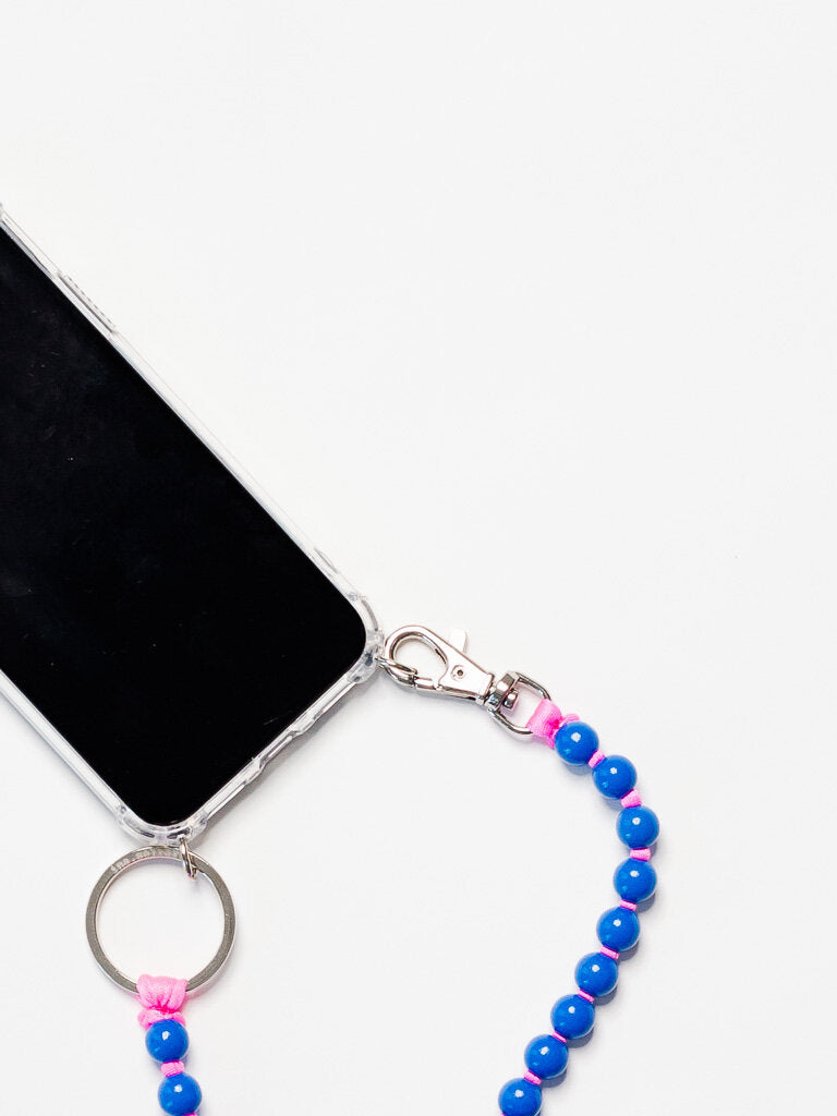PHONE STRAP BLUE-PINK