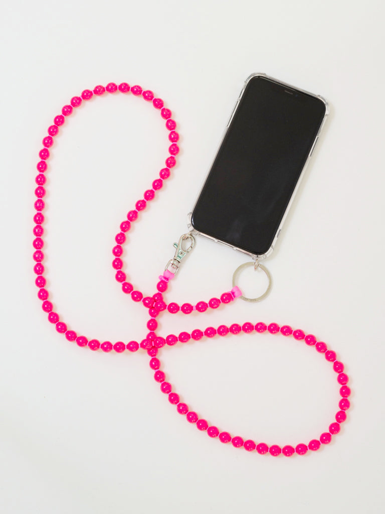 PHONE STRAP NEON PINK