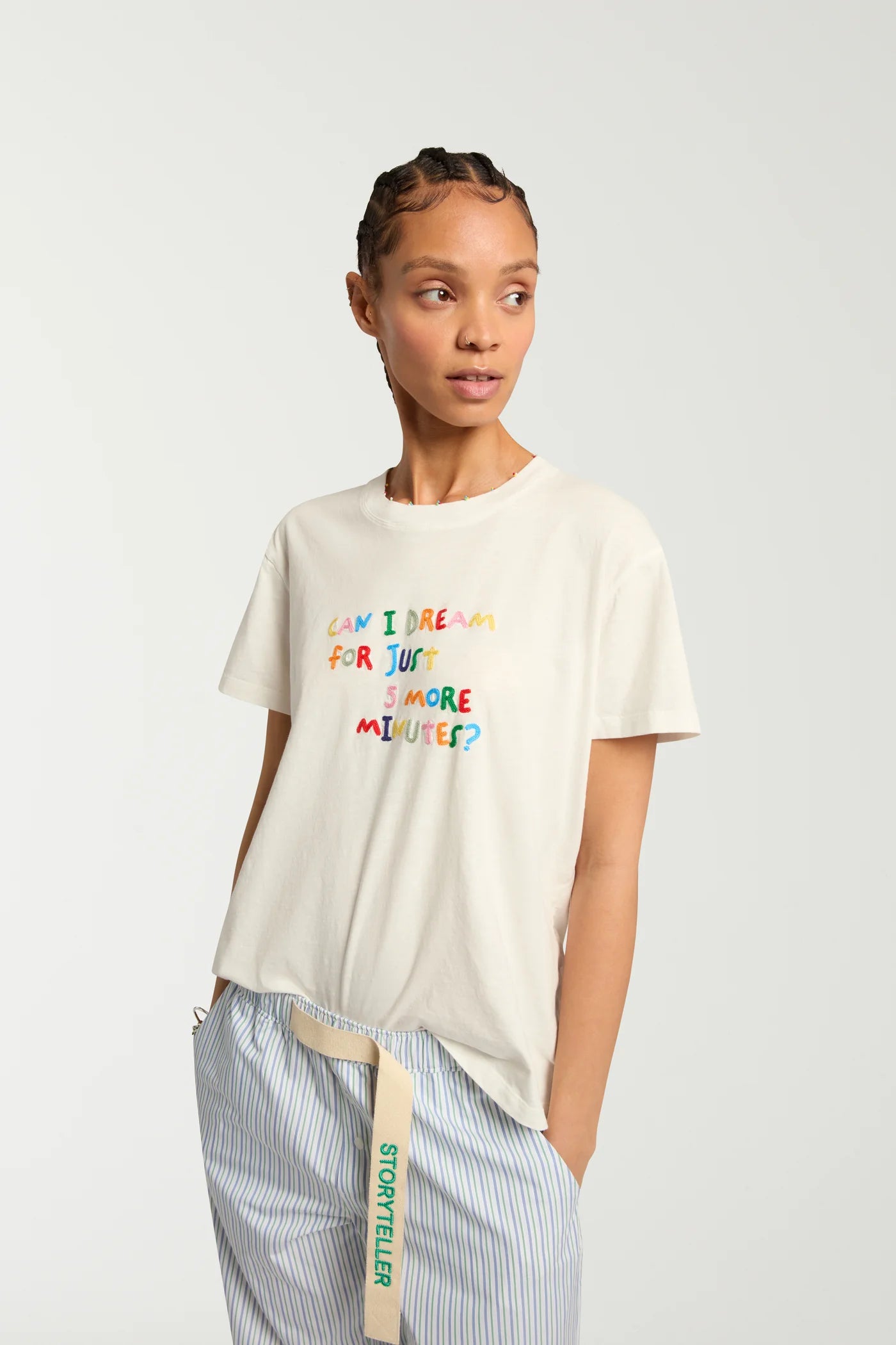 Can I Dream for five minutes embroidered Tee